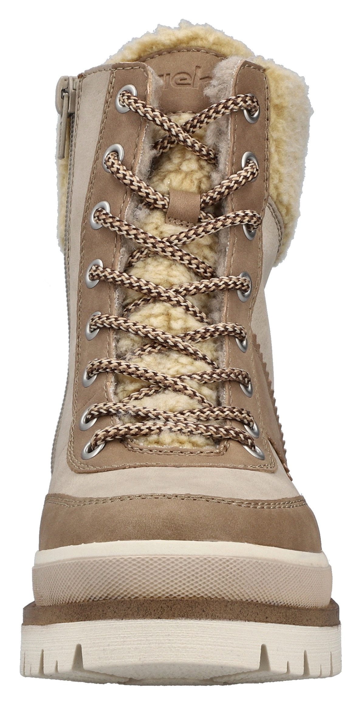 Rieker Winterlaarsjes Plateauzolen, winterlaarzen, veterboots met binnenritssluiting