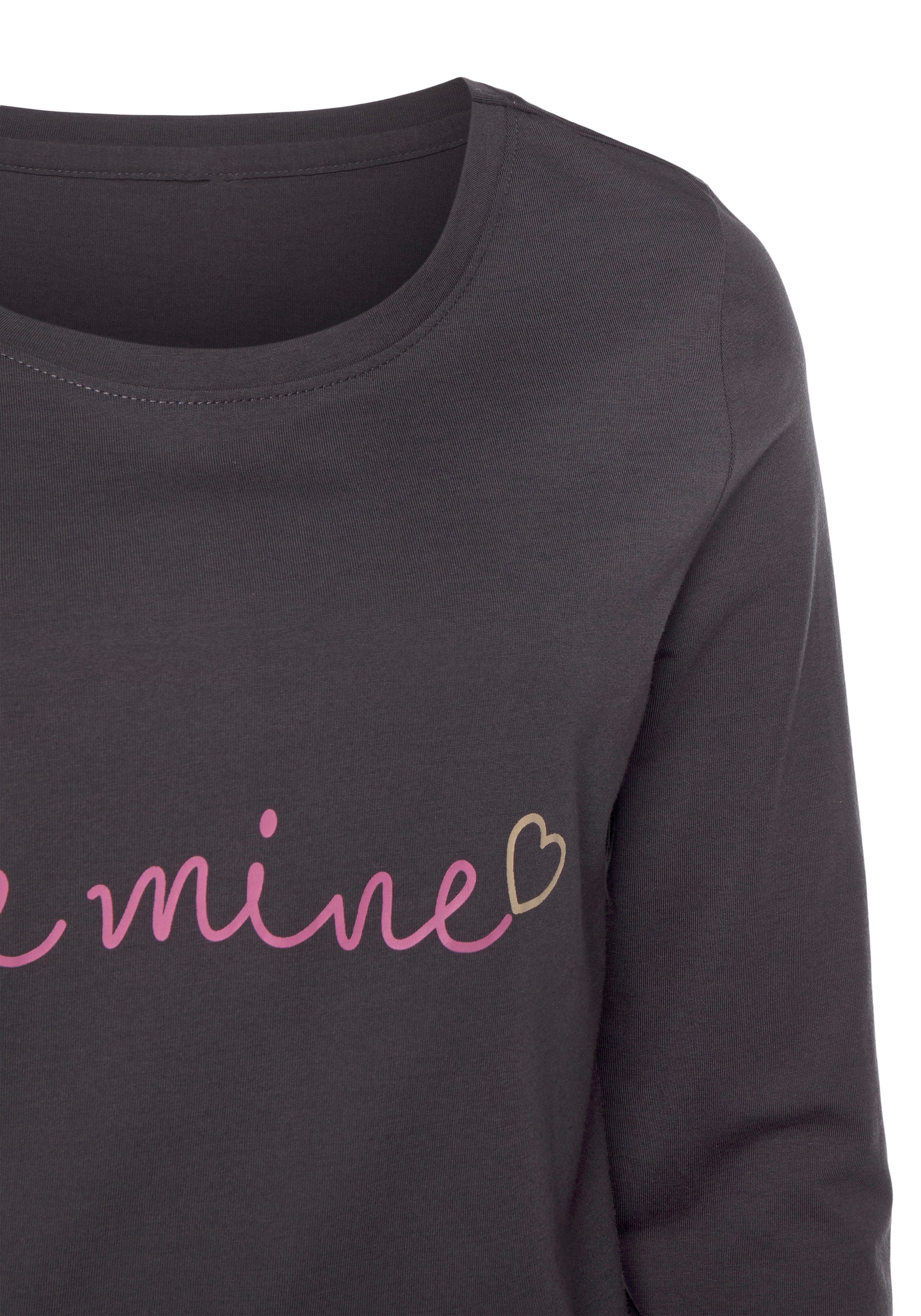 Vivance Dreams Pyjama met hartjesprint (set, 2-delig)