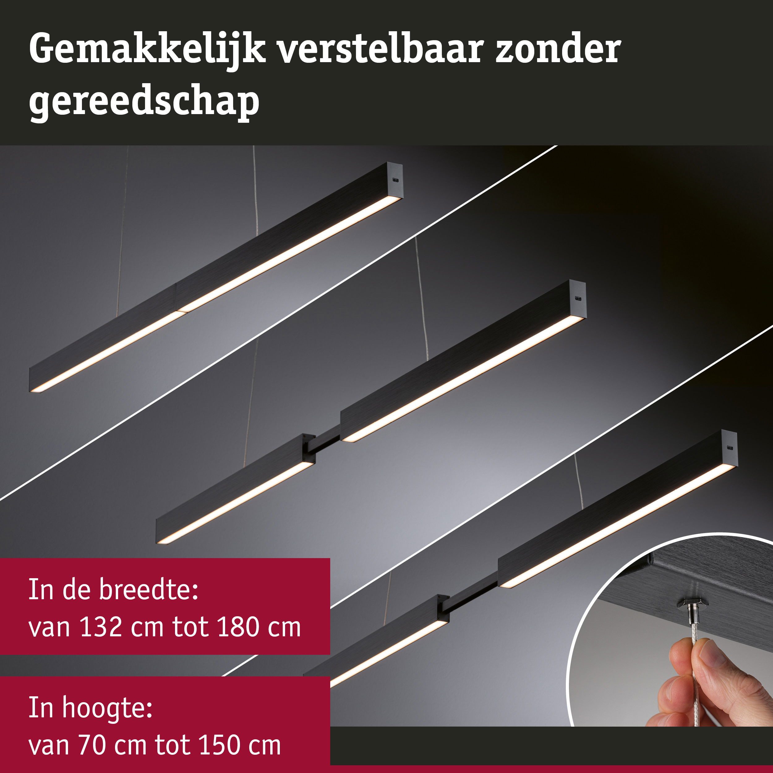 Paulmann Led-hanglamp LED hanglamp Aptare dimbaar