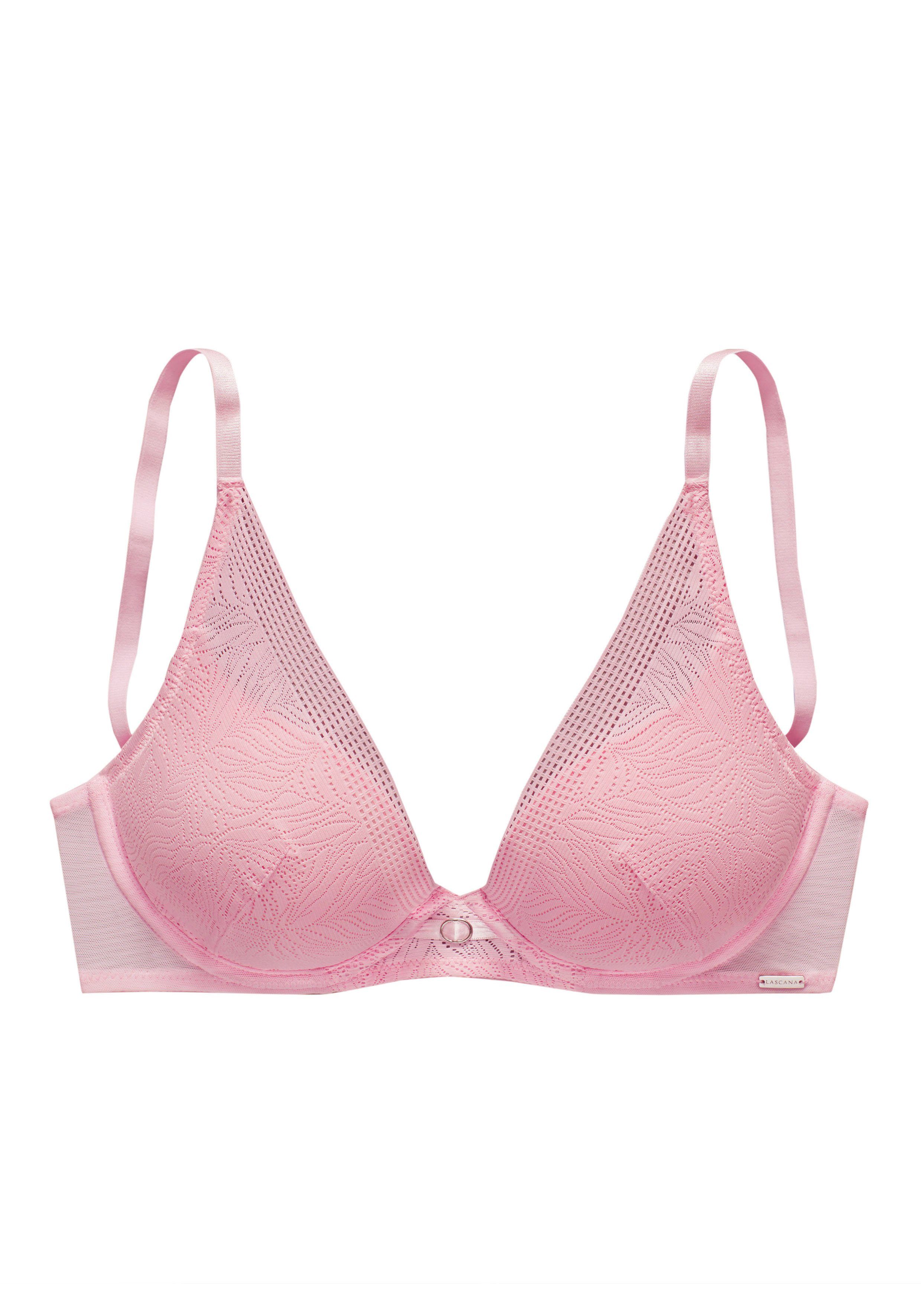 Lascana Push-up-bh met extra platte randen in high-apex ontwerp, lingerie