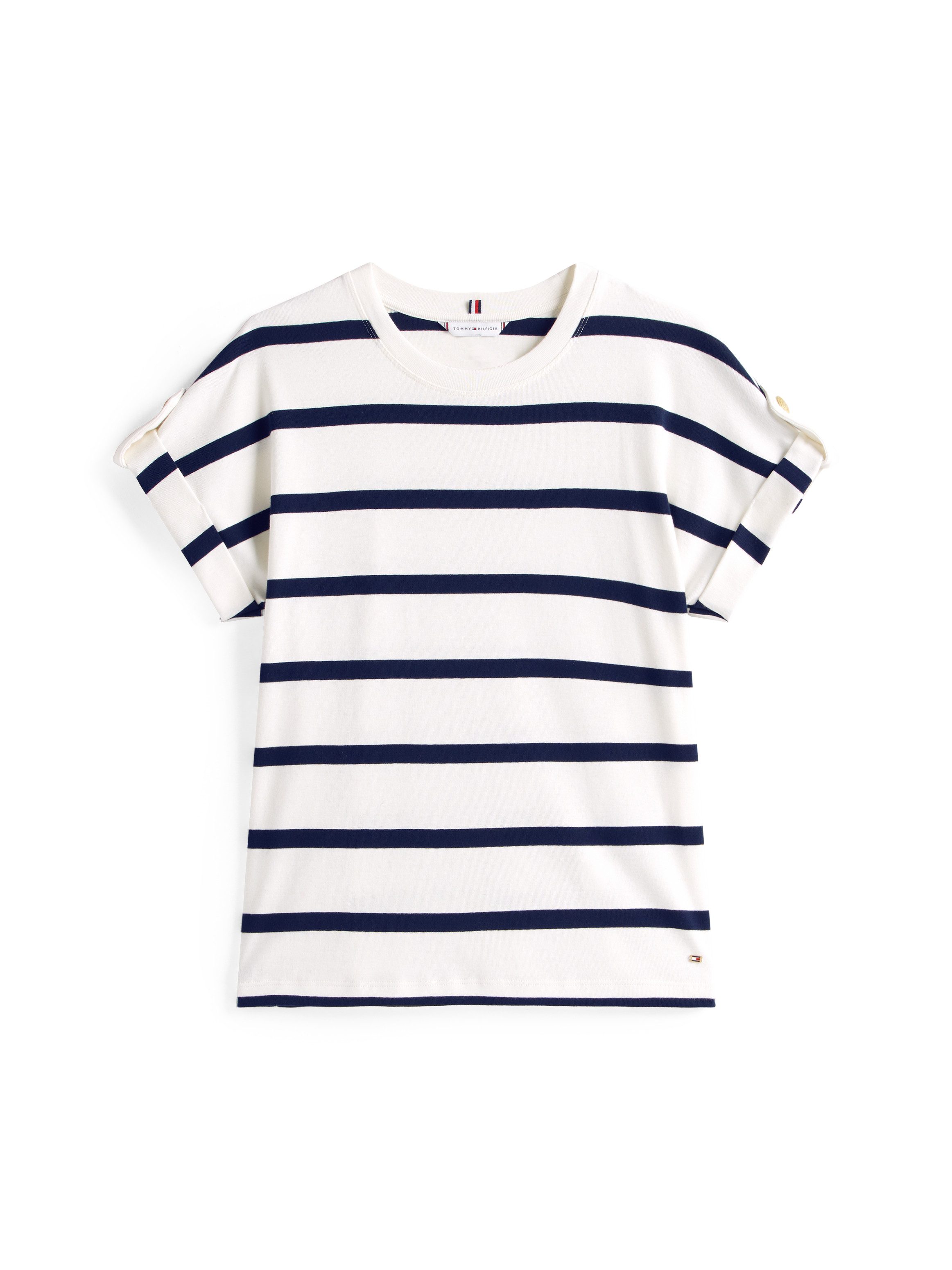 Tommy Hilfiger Shirt met korte mouwen GOLD BUTTON MDRN C-NK SS TEE