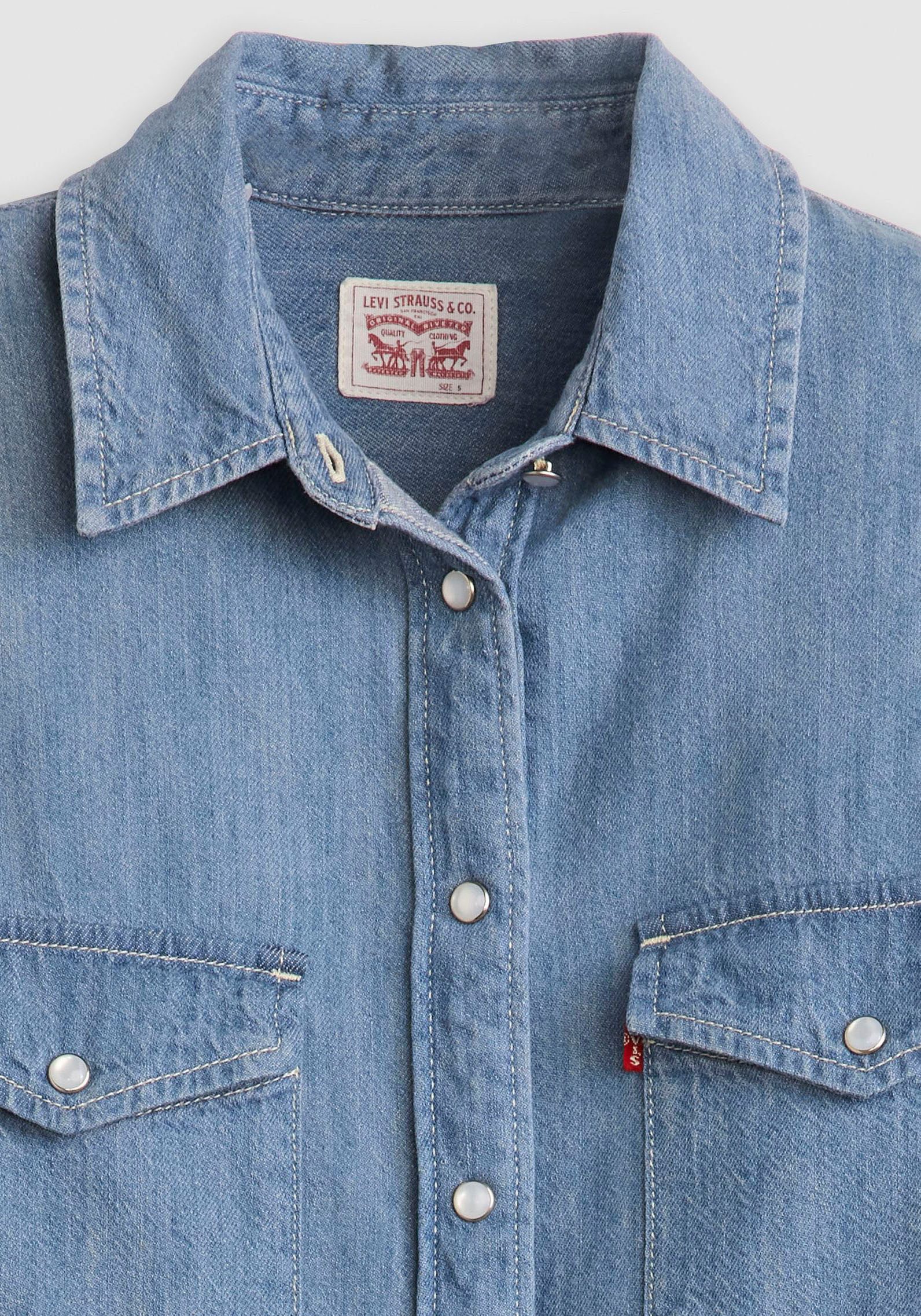 Levi's® Jeans blouse ESSENTIAL WESTERN met borstzakken met drukknopen