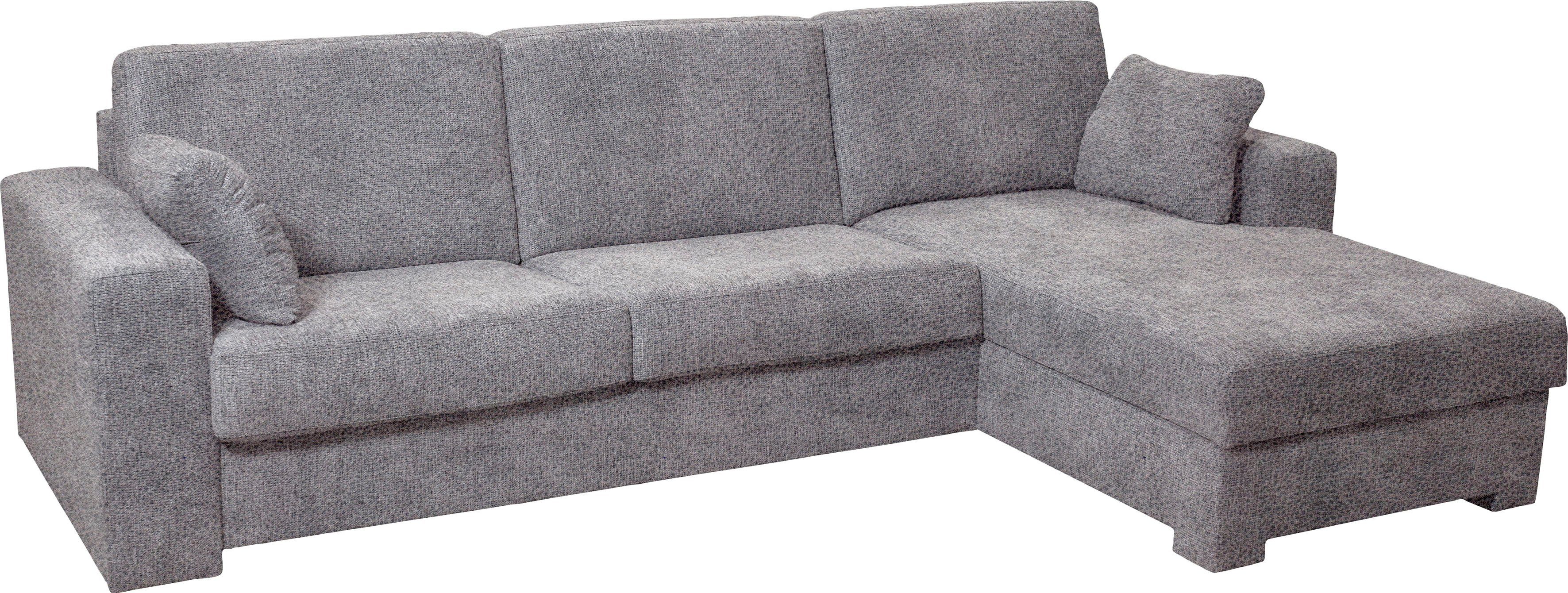 Home affaire Hoekbank Roma "M" matras hoogte 14 cm, slaapfunctie, met ondervering,
