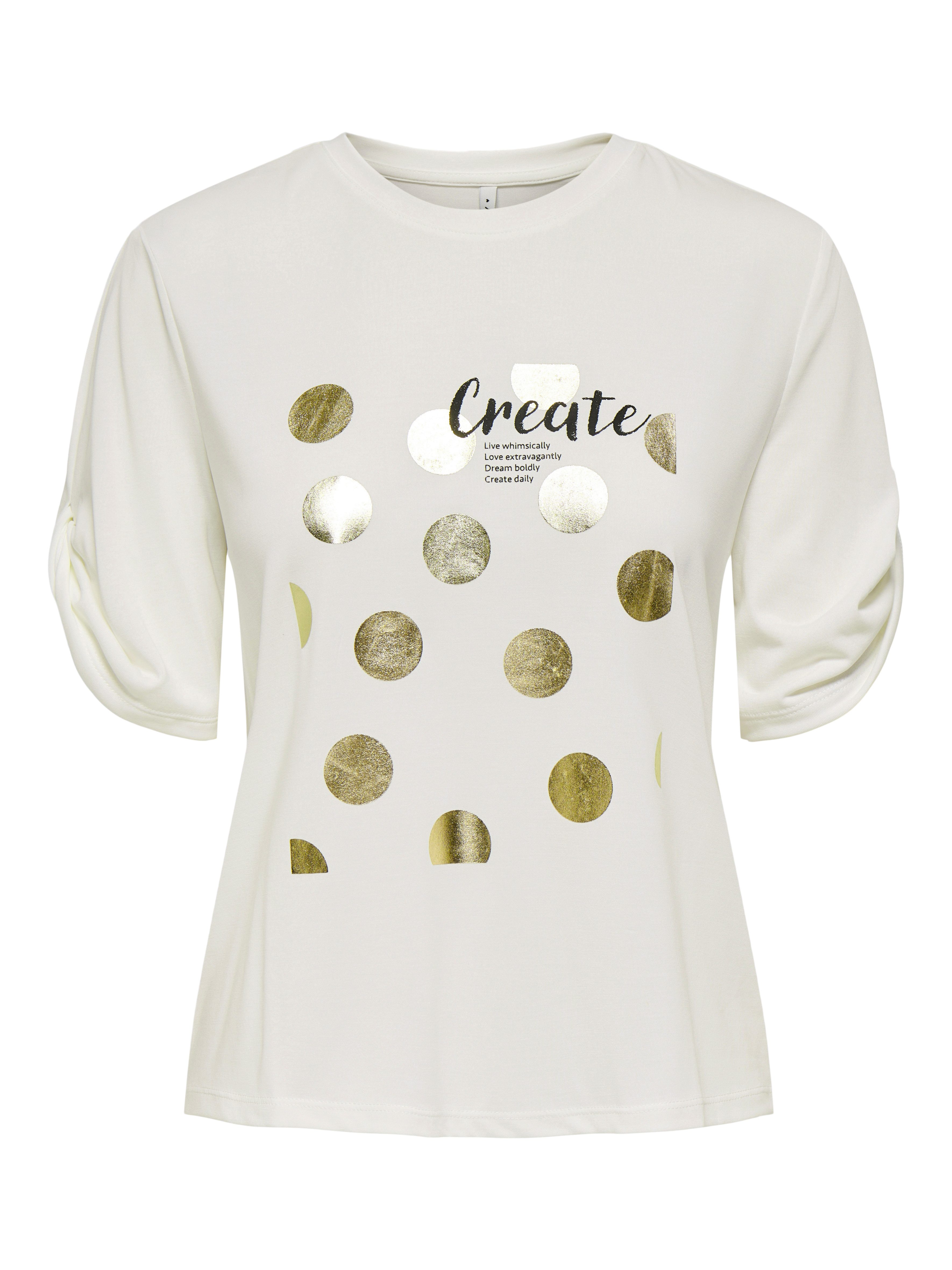 Only Shirt met korte mouwen ONLFREE – T-shirt met print voor casual combinaties