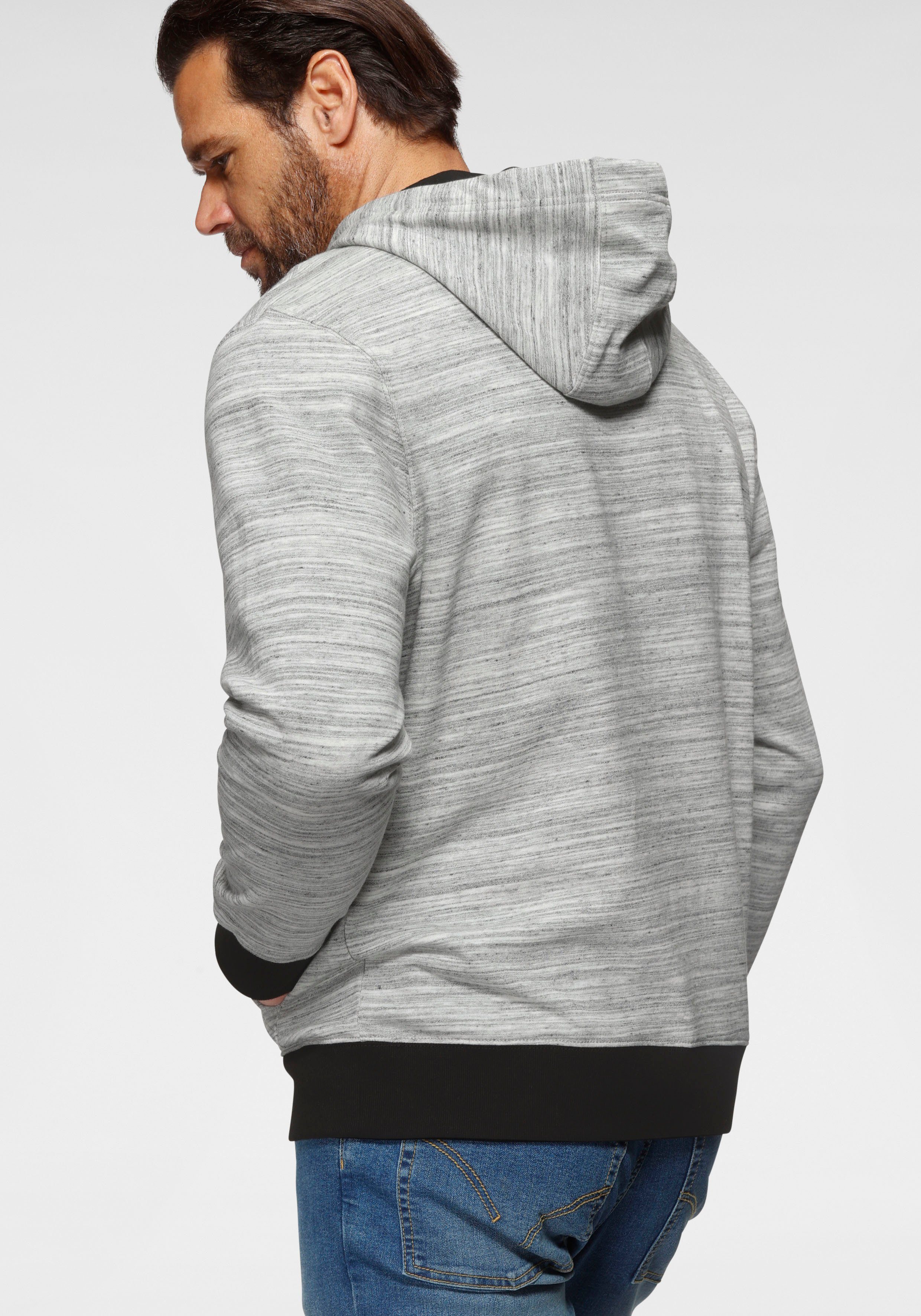 Man's World Hoodie Lange mouwen, met ribboordjes, met capuchon en koorden