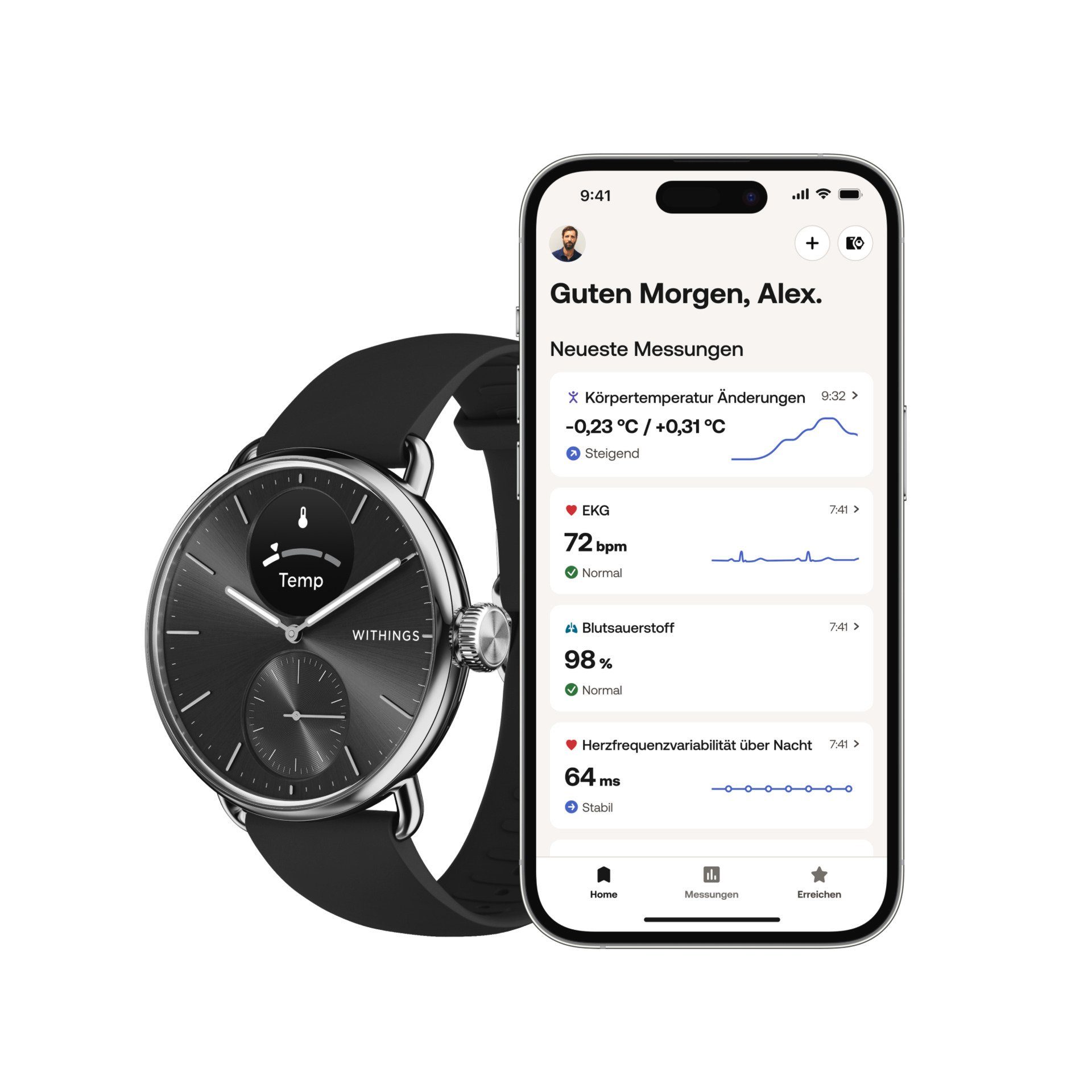 Withings Smartwatch ScanWatch 2 (38 mm)