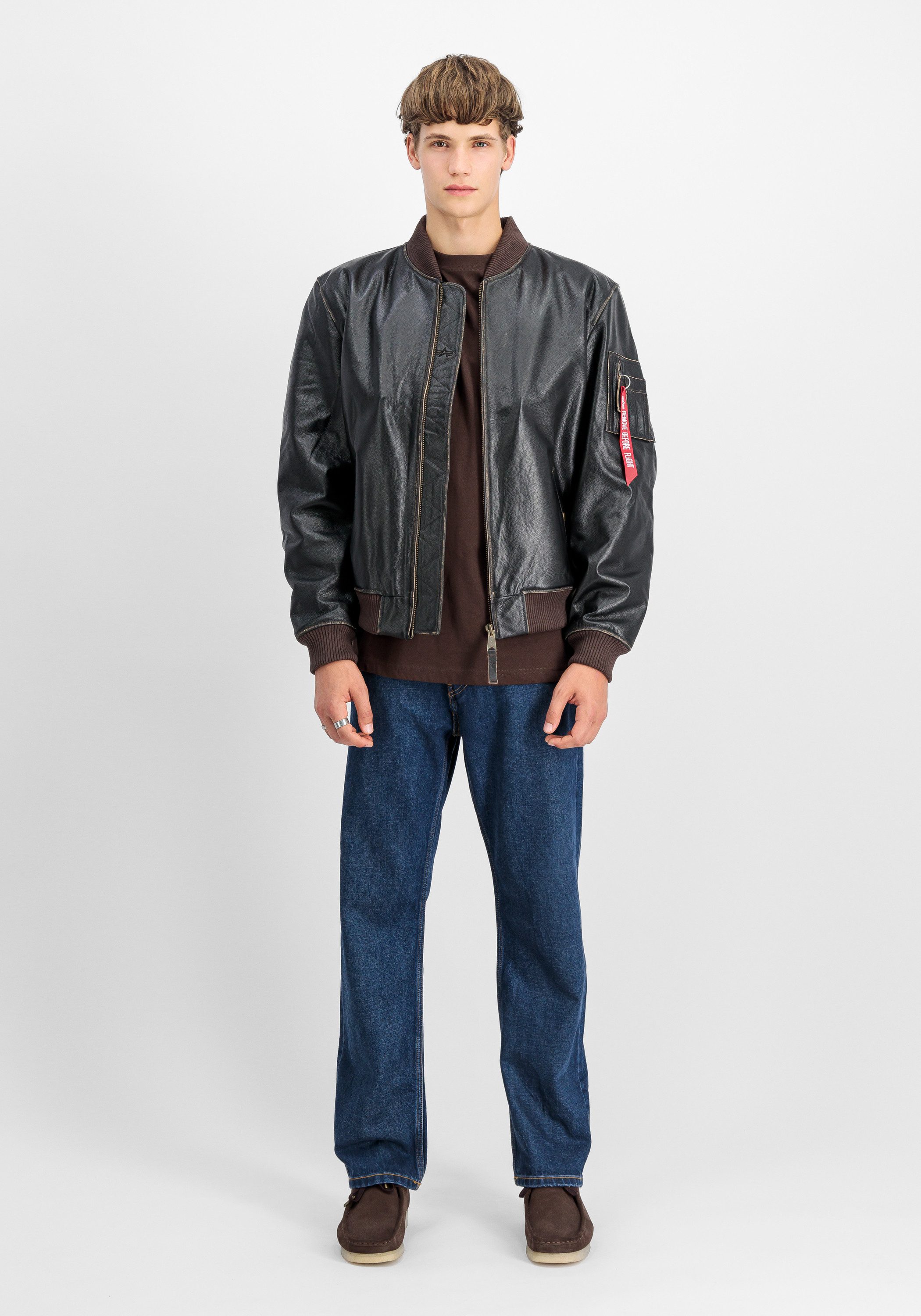 Alpha Industries Leren jack Alpha Industries Men - Leather & Vegan Jackets MA-1 Leather LF