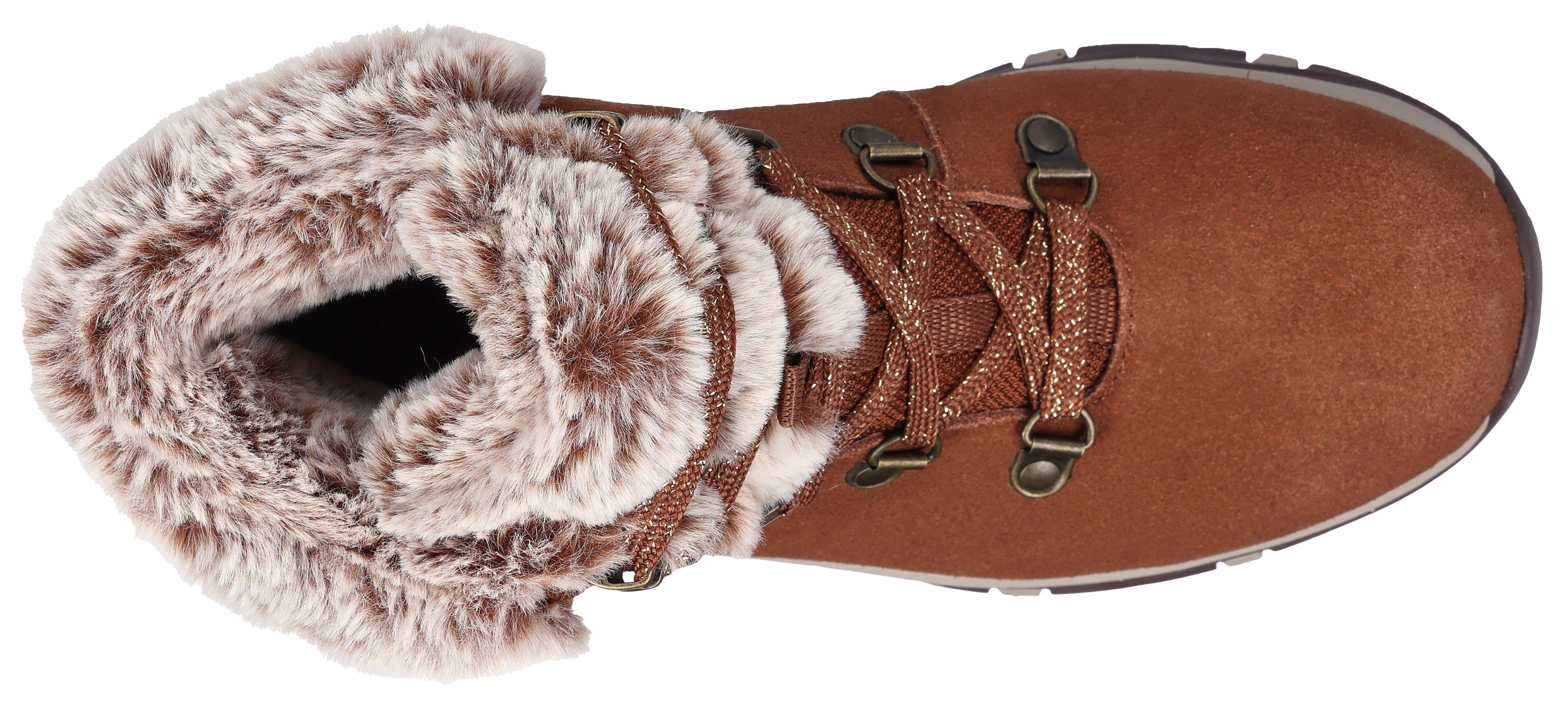 Skechers Winterlaarzen TREGO- met imitatiebont bij de schacht