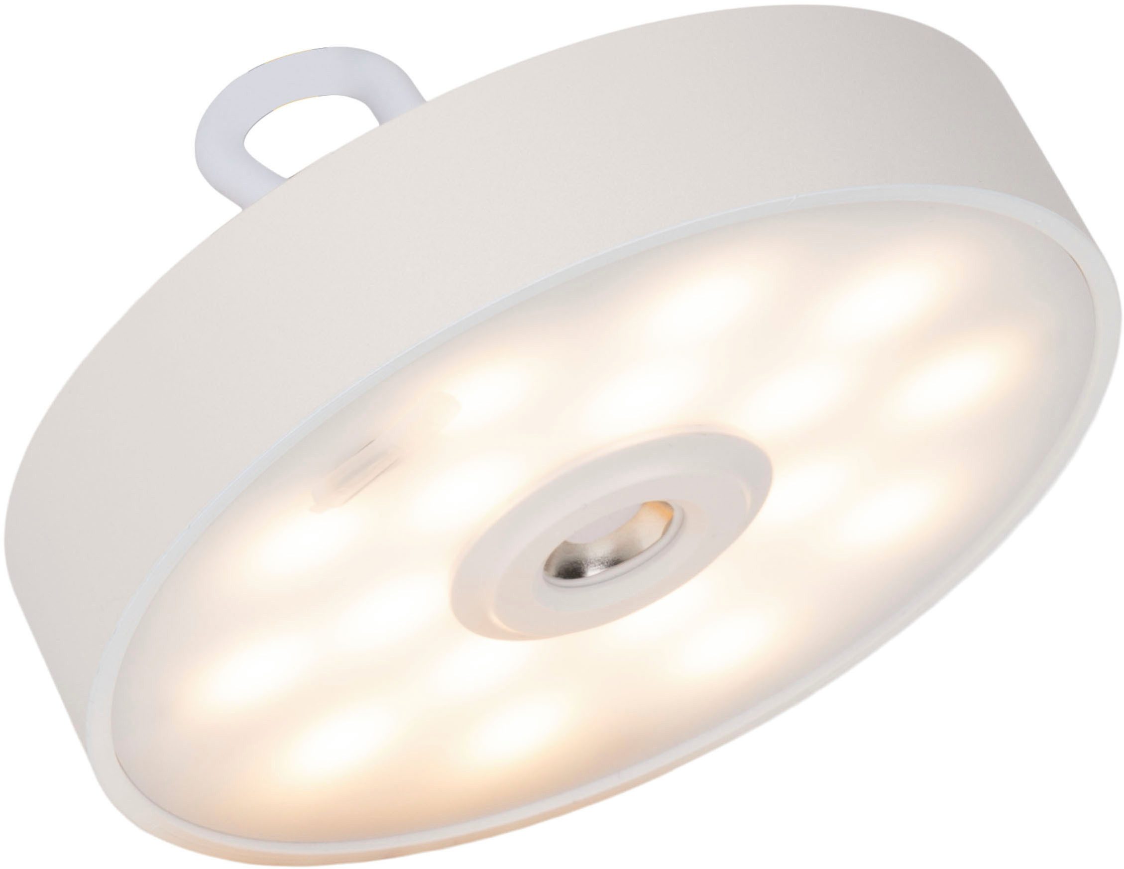 Home affaire Led-tafellamp Charmont met houten voet, afneembare hoofdkant als hanglamp te gebruiken oplaadbaar, incl. accu + usb-kabel, hoofdeinde magnetisch, afneembaar, hout (1 stuk)
