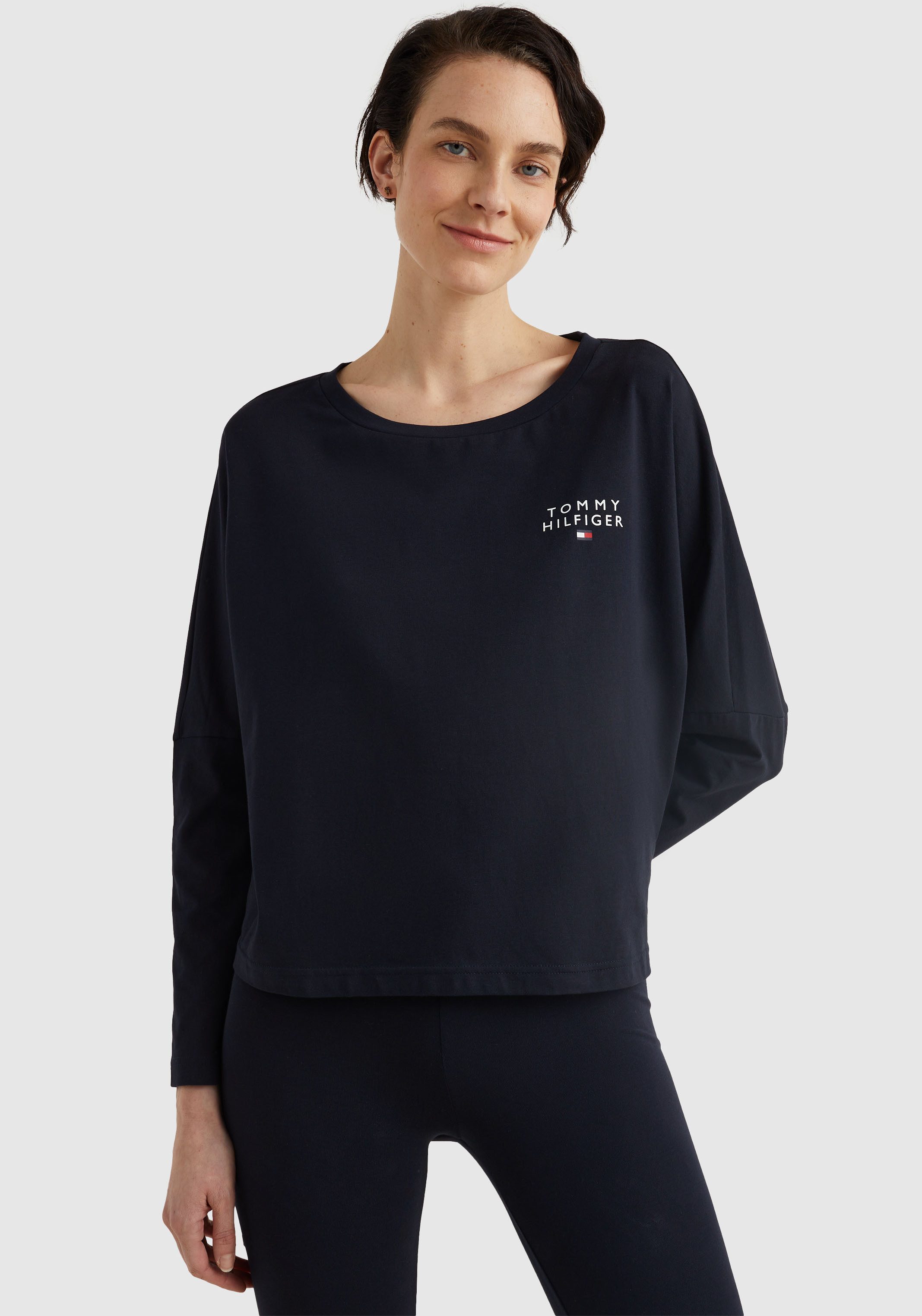 Tommy Hilfiger Underwear Shirt met lange mouwen LONG SLEEVE T-SHIRT met interessante mouwdetails en tommy...