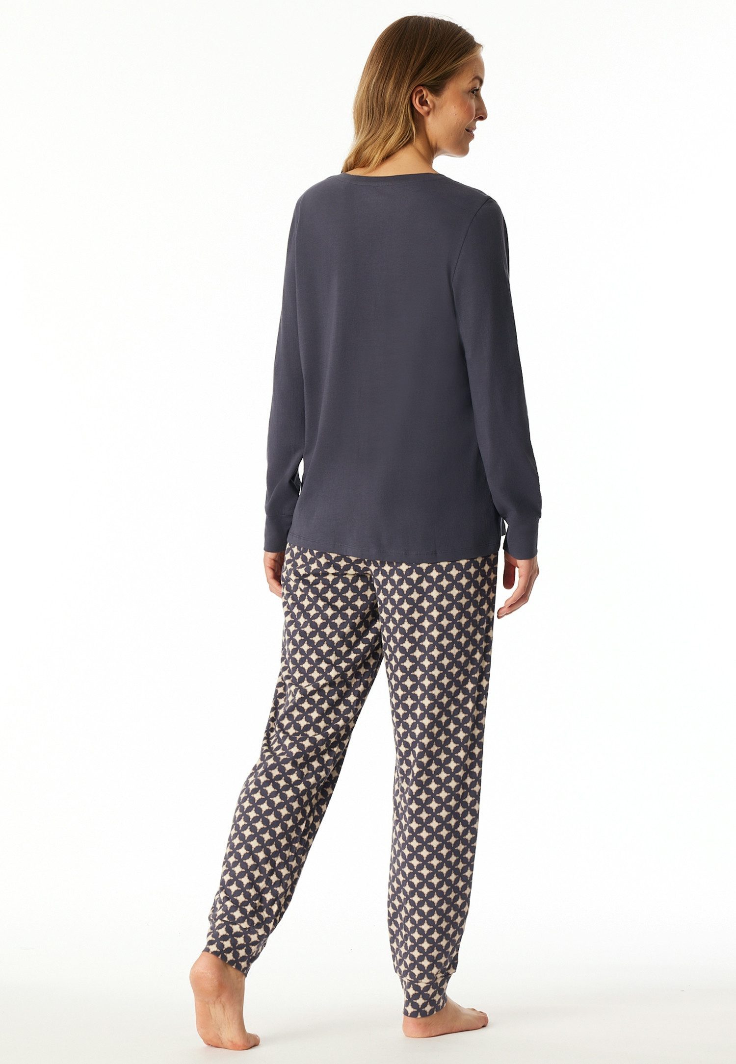 Schiesser Pyjama Comfort Essentials met comfortabele boorden (2-delig)