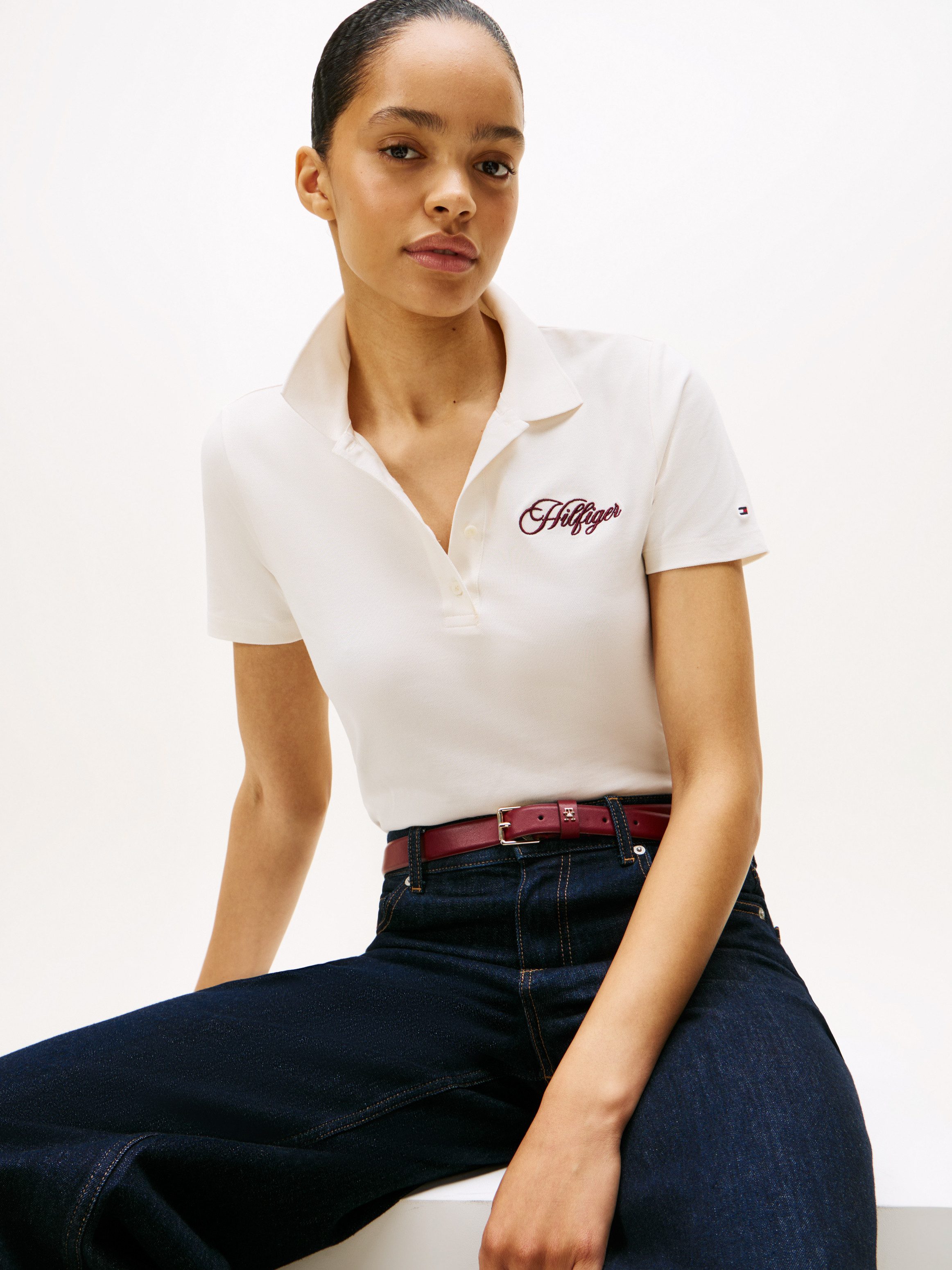 Tommy Hilfiger Poloshirt SCRIPT SLIM SS POLO