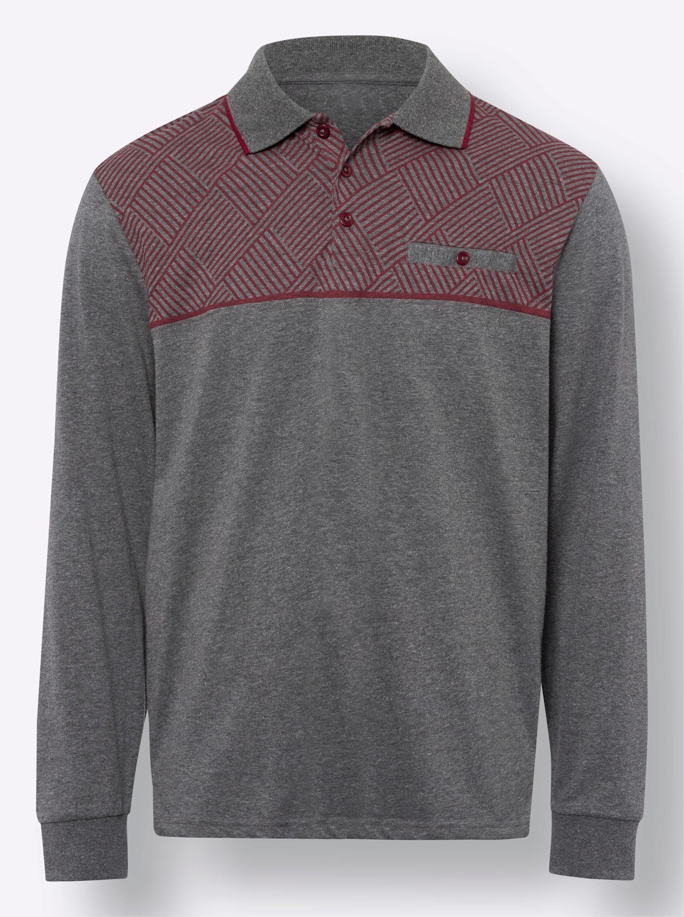 Classic Poloshirt met lange mouwen (1-delig)