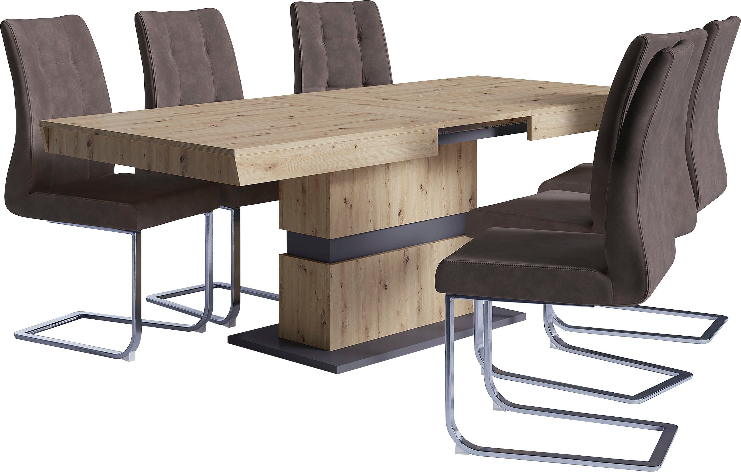 byLIVING Eettafel Matthew met uittrekfunctie, breedte 140-195 cm of 160-215 cm