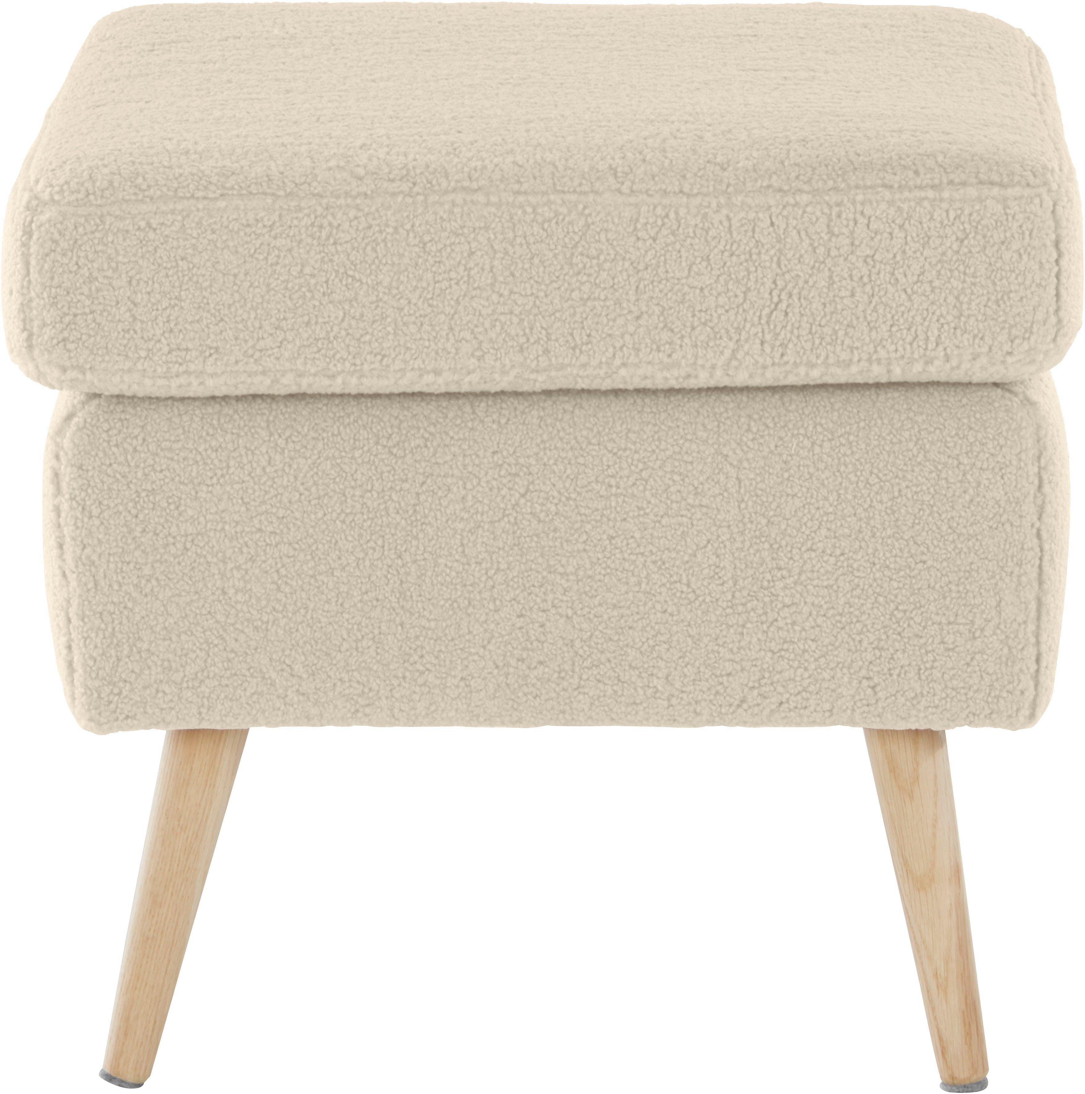 Guido Maria Kretschmer Home&Living Fauteuil Sallito, TV-stoel, oorfauteuil met Hocker, in veel stofkwaliteiten, ook in fluweelcord