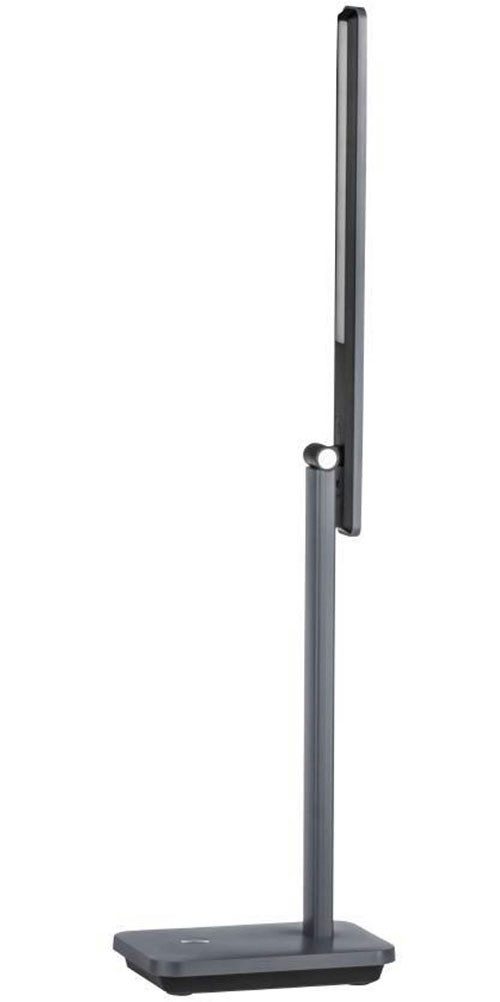 EGLO Tafellamp INIESTA LED tafellamp, grijs-zwart, touchsensor, dimbaar, USB Nachttafellamp touch dimbaar, USB-oplaadfunctie, grijs en zwart (1 stuk)