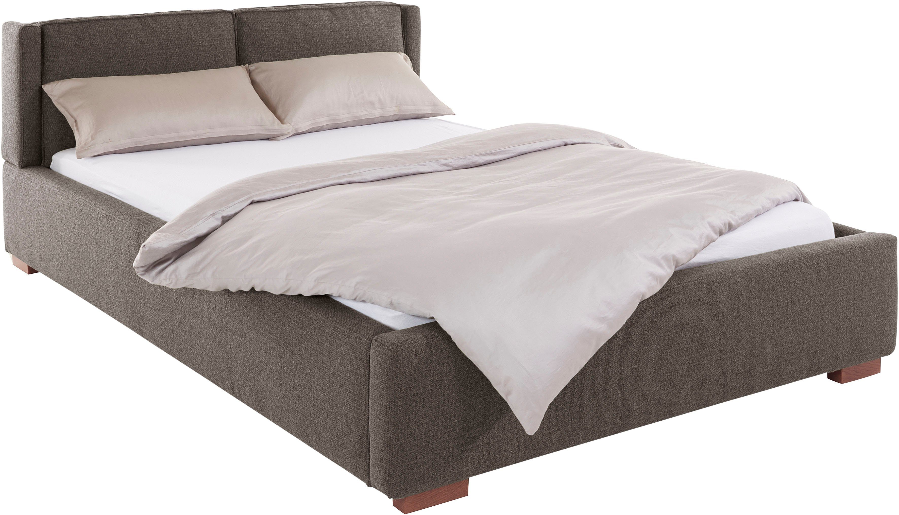Home affaire Gestoffeerd bed Annera, kussenvulling met veren Inclusief lattenbodem, ligoppervlak 140 of 180 cm kiesbaar