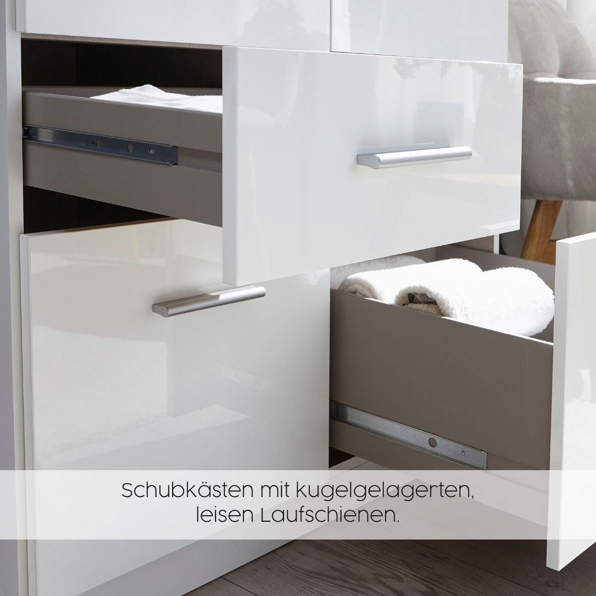 rauch Slaapkamerserie Compleet slaapkamer slaapkamer BURANO met kast in 3 breedtes(set)