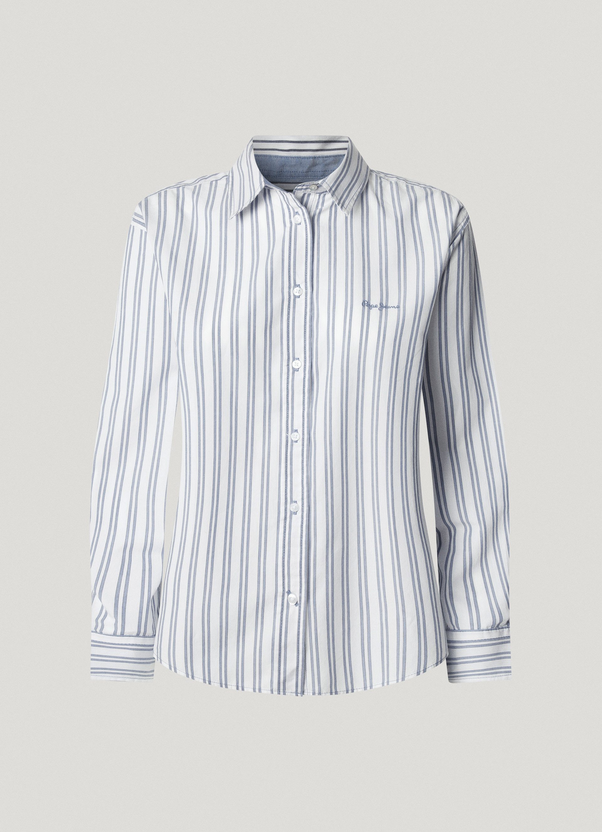 Pepe Jeans Overhemdblouse Slim met geborduurd logo