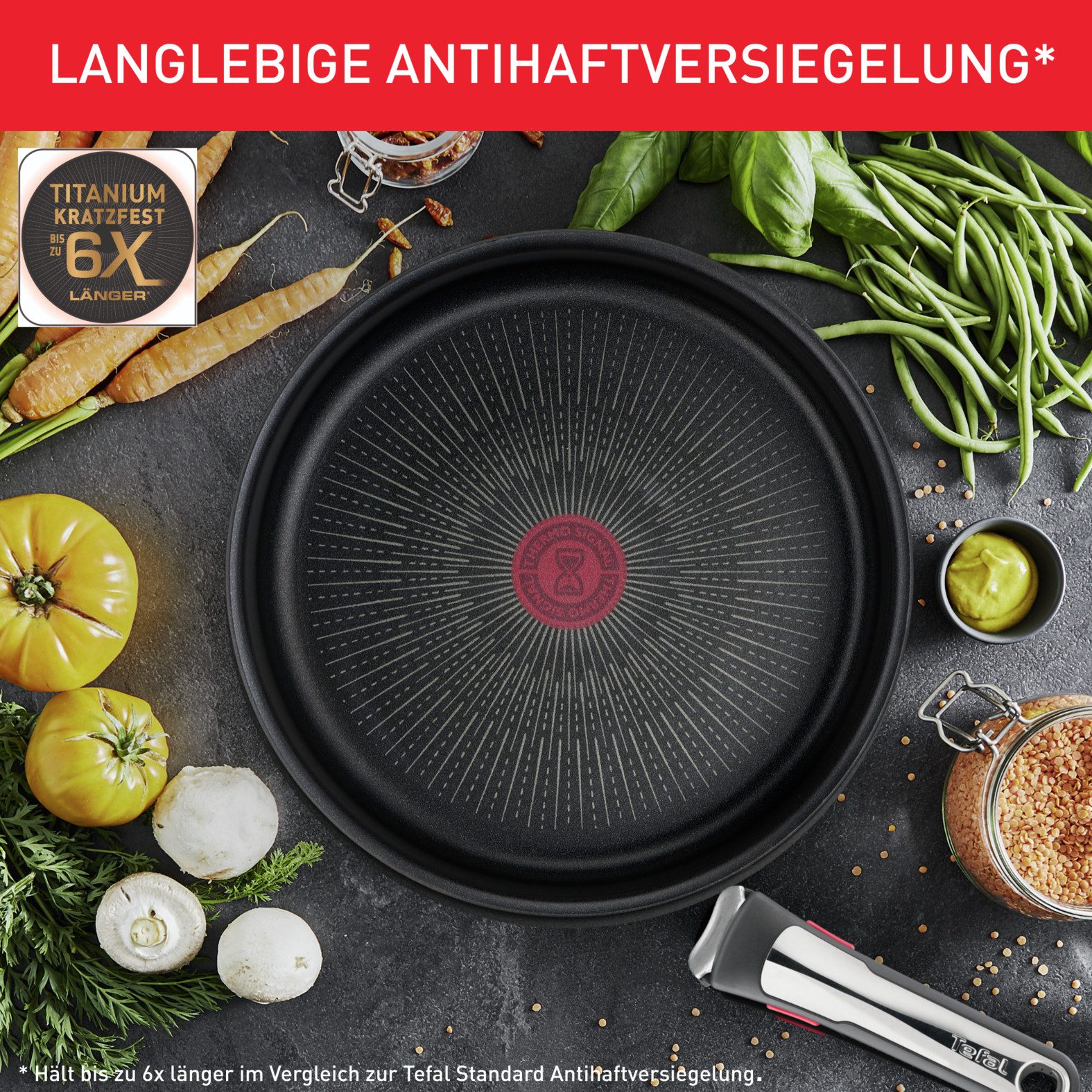 Tefal Pannenset Ingenio Preference opvouwbaar, anti-aanbakcoating, inductie, gemaakt in frankrijk, compact (set, 3-delig)