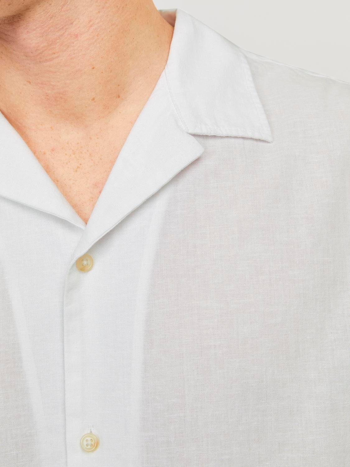 Jack & Jones Overhemd met korte mouwen JJESUMMER RESORT LINEN BLEND SHIRT SS SN
