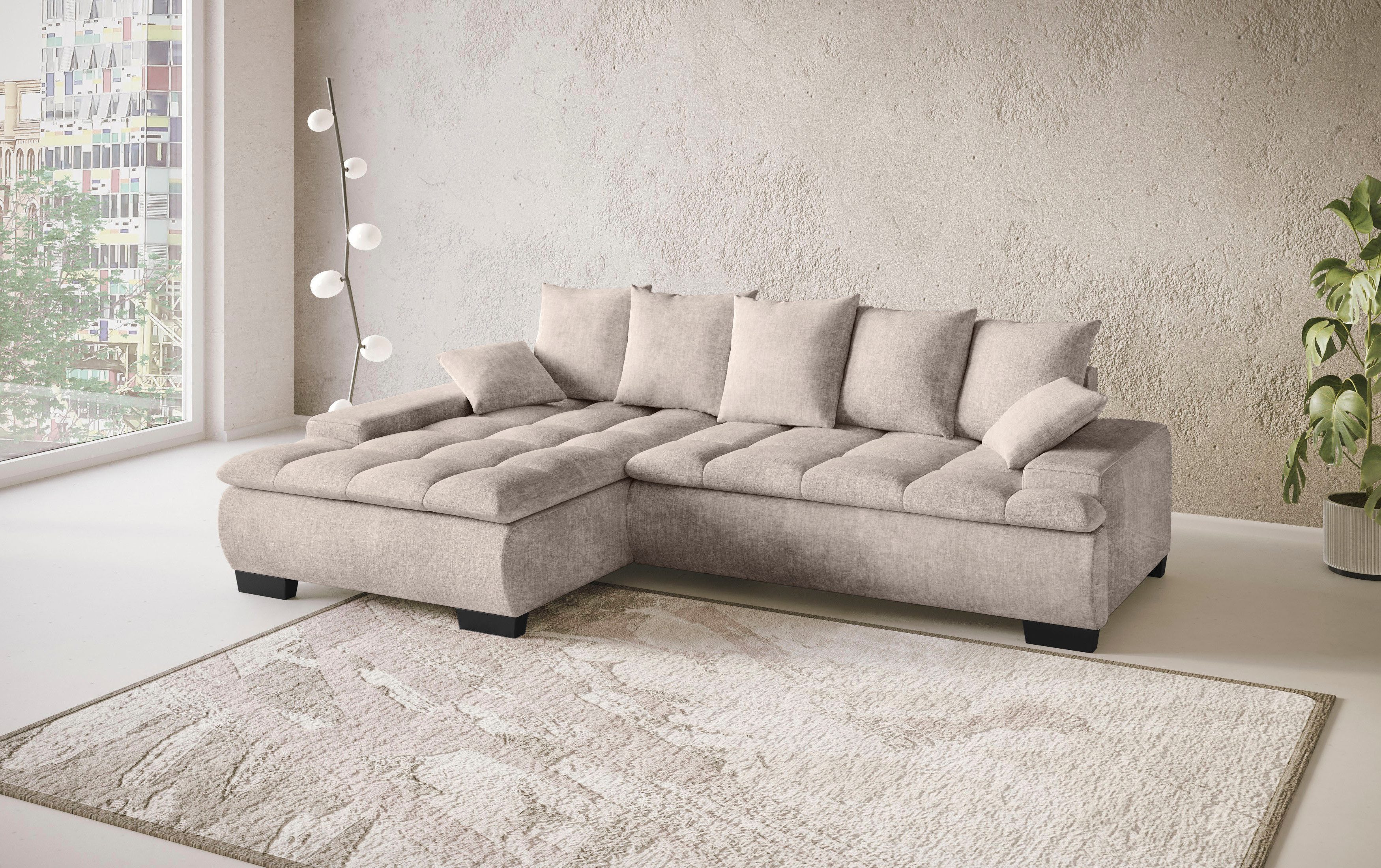 Mr. Couch Hoekbank Haiti II, L-vorm Optioneel met koudschuim, bed, bedlade