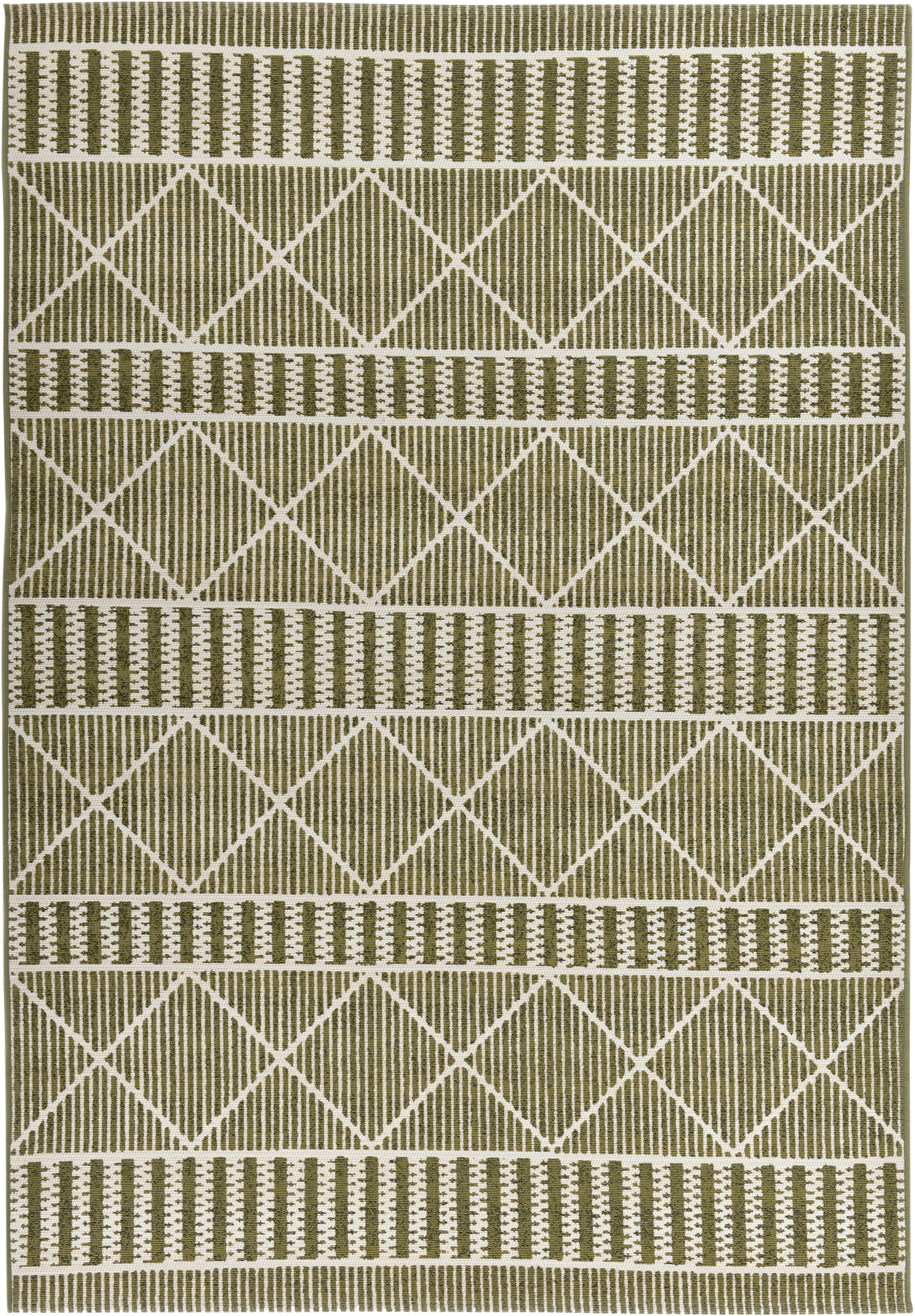 TOM TAILOR HOME Vloerkleed Funky Outdoor Geometric Platweefsel, modern ruitendesign, geschikt voor buiten, woonkamer