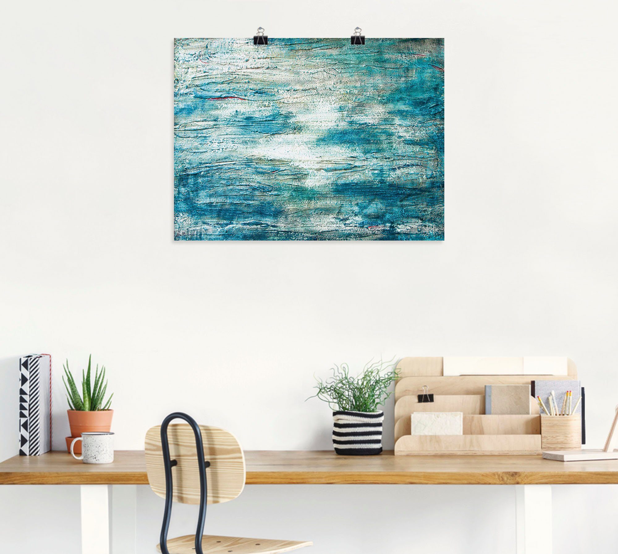 Artland Artprint Abstracte schilderkunst aquarel als artprint op linnen, poster, muursticker in verschillende maten