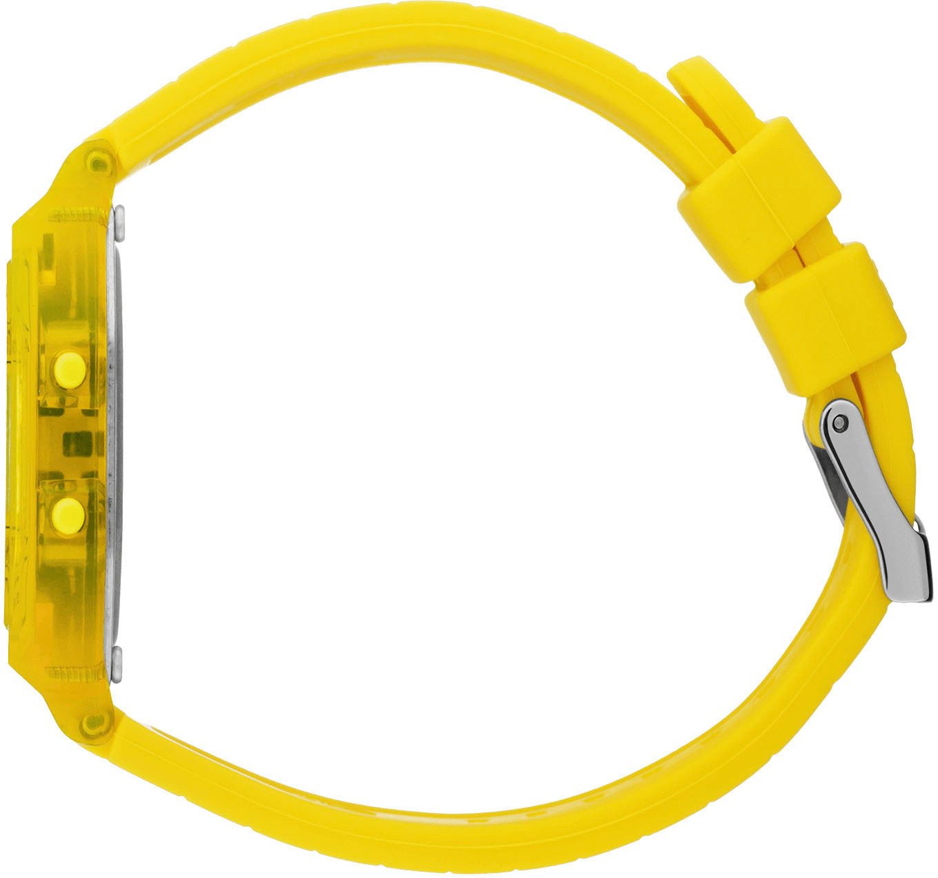 ice-watch Chronograaf ICE digit retro - Clear - Small Armbandhorloge, quartz, dameshorloge, siliconen armband, datum, digitaal