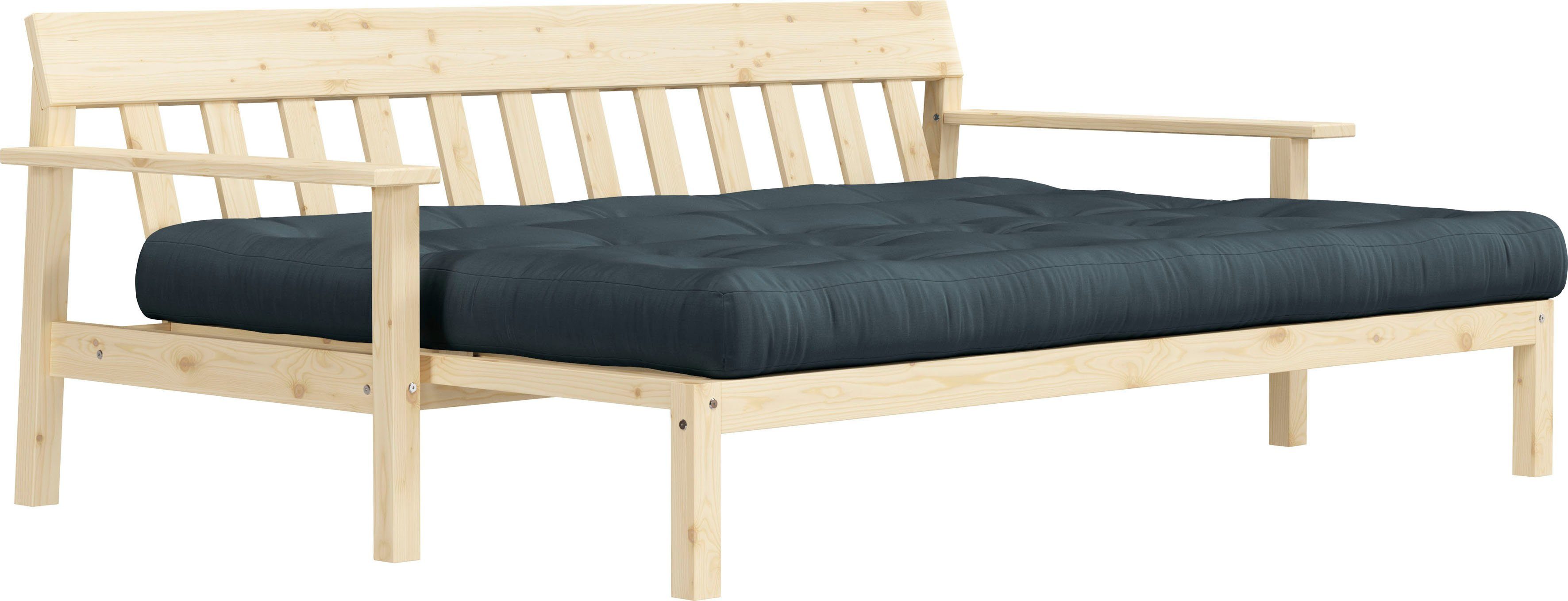 Karup Slaapbank Unwind Met houtstructuur, incl. futonmatras, ligoppervlak 130x190 cm