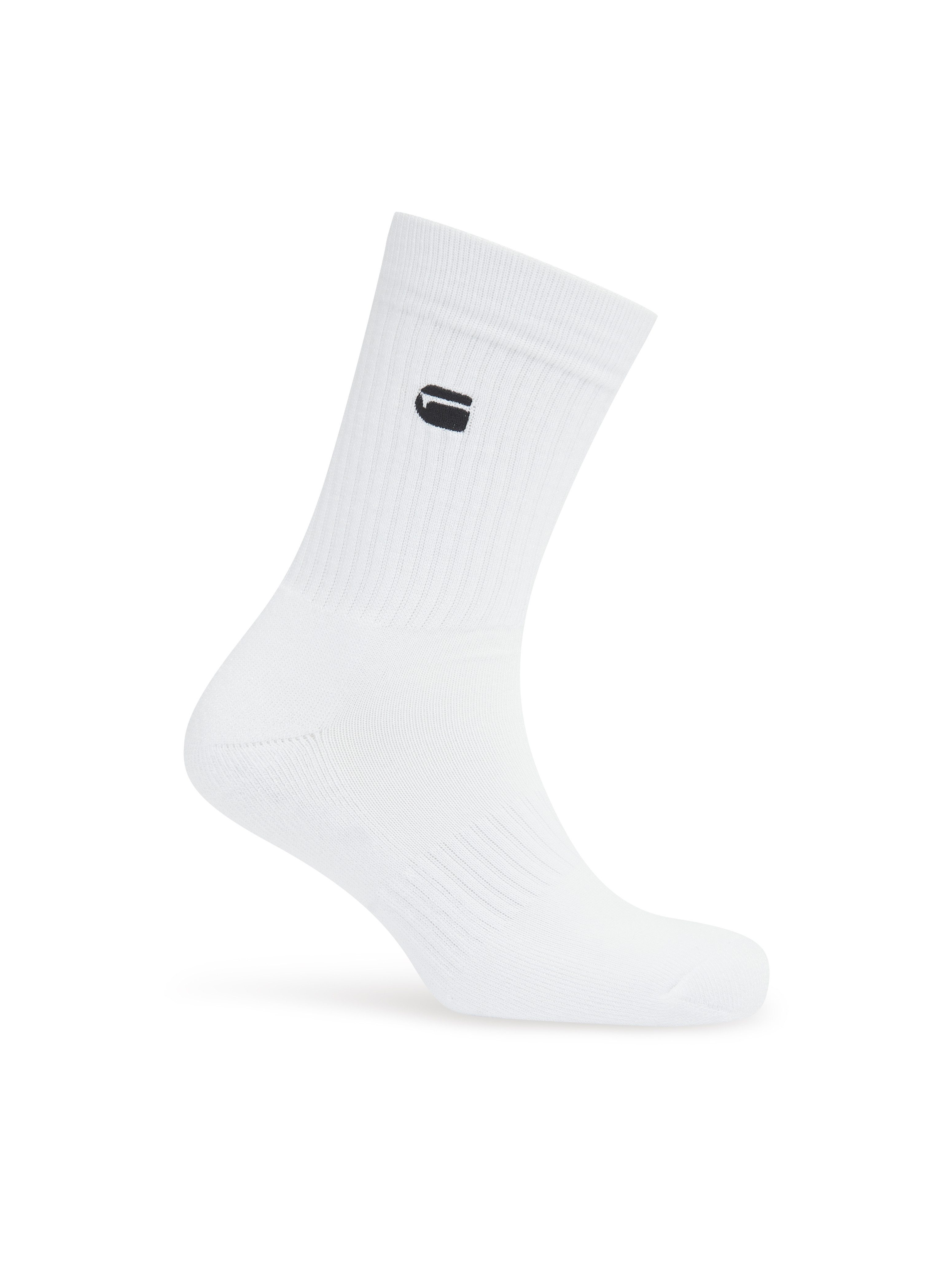 G-Star RAW Sokken CLAY, 3 PACK SPORTS SOCKS effen, met labelborduursel (set, 3 paar)