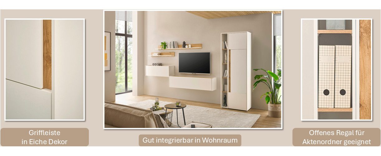 INOSIGN Archiefkast City/Giron Kast tijdloos modern, gezellig thuiskantoor, breedte 50 cm