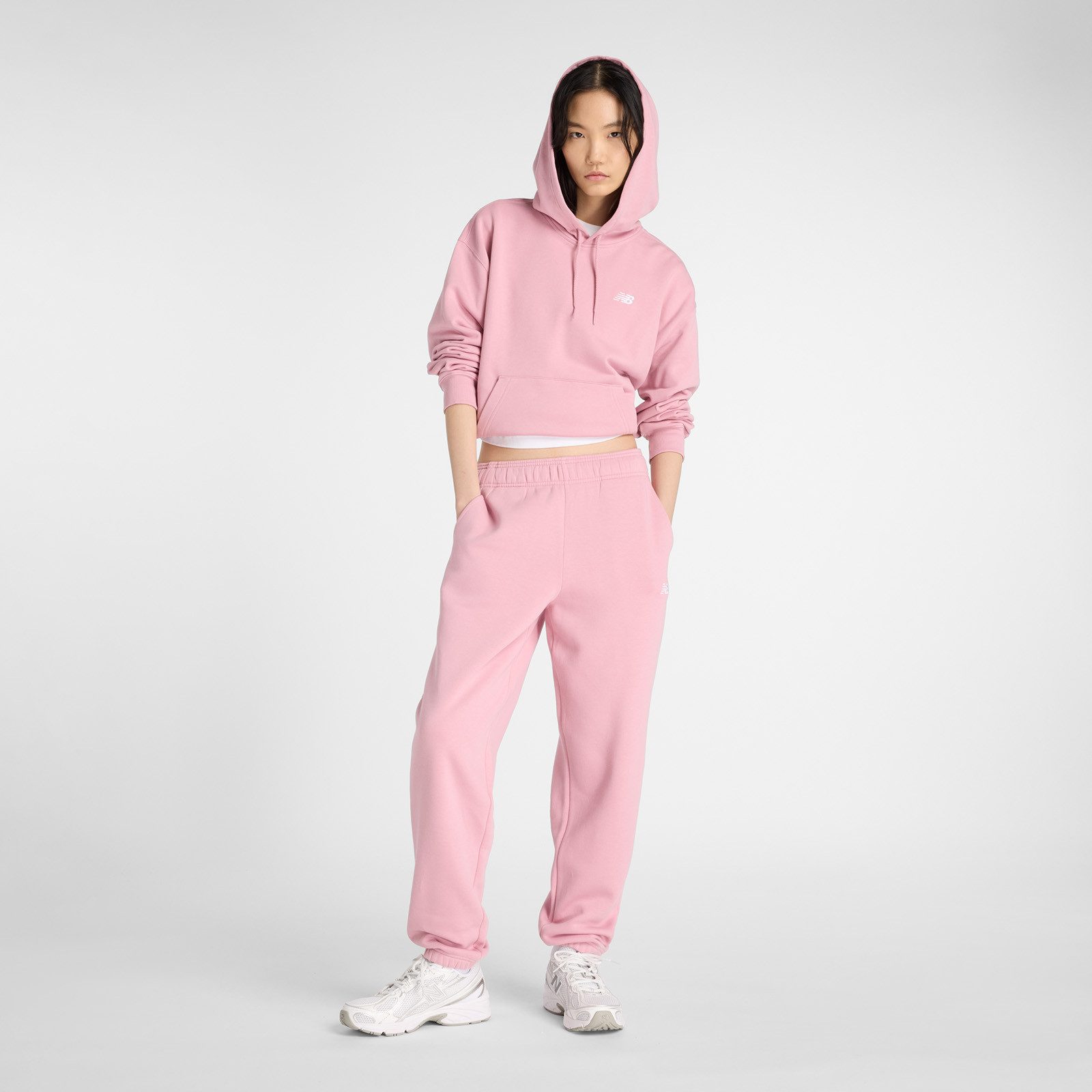 New Balance Hoodie Sport Essentials French Terry Hoodie PINK TAFFY