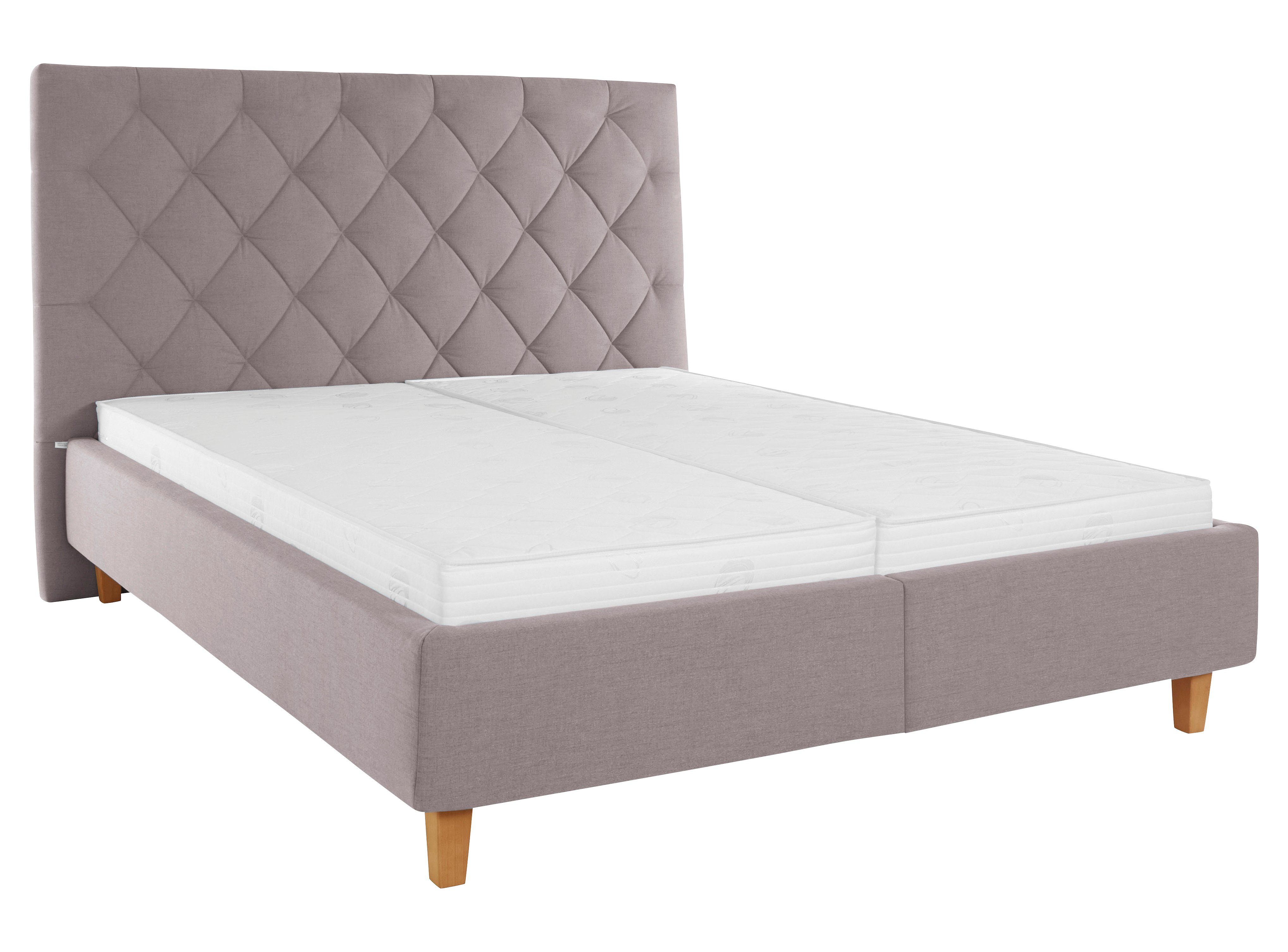 Guido Maria Kretschmer Home&Living Gestoffeerd bed Sunley 140 Kruisstiksel, hoofdbordhoogte 142 cm, zonder of met matras/lattenbodem