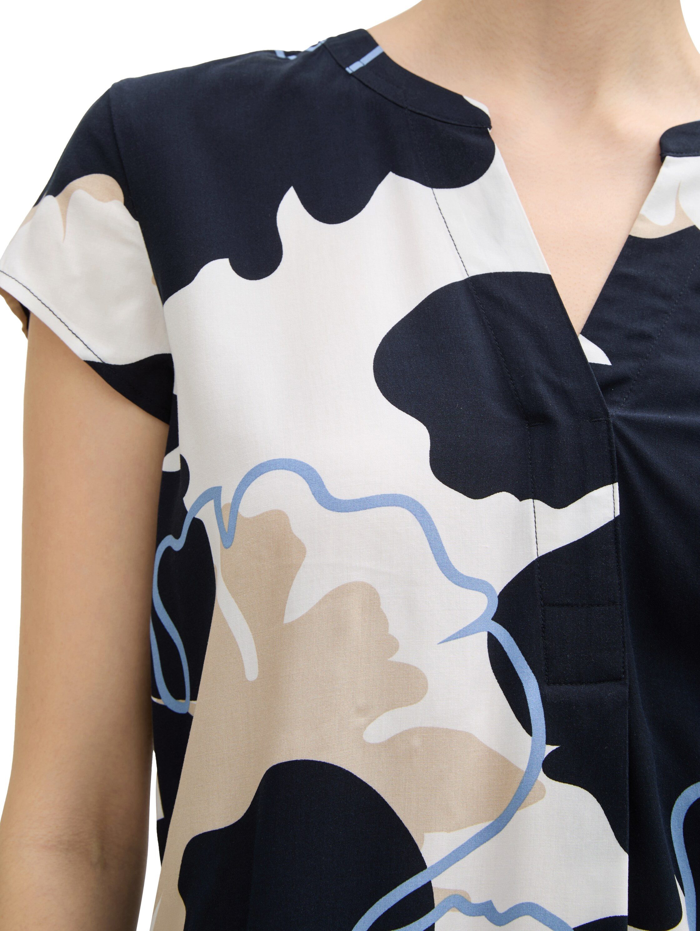 Tom Tailor Blouse met korte mouwen met grafisch patroon