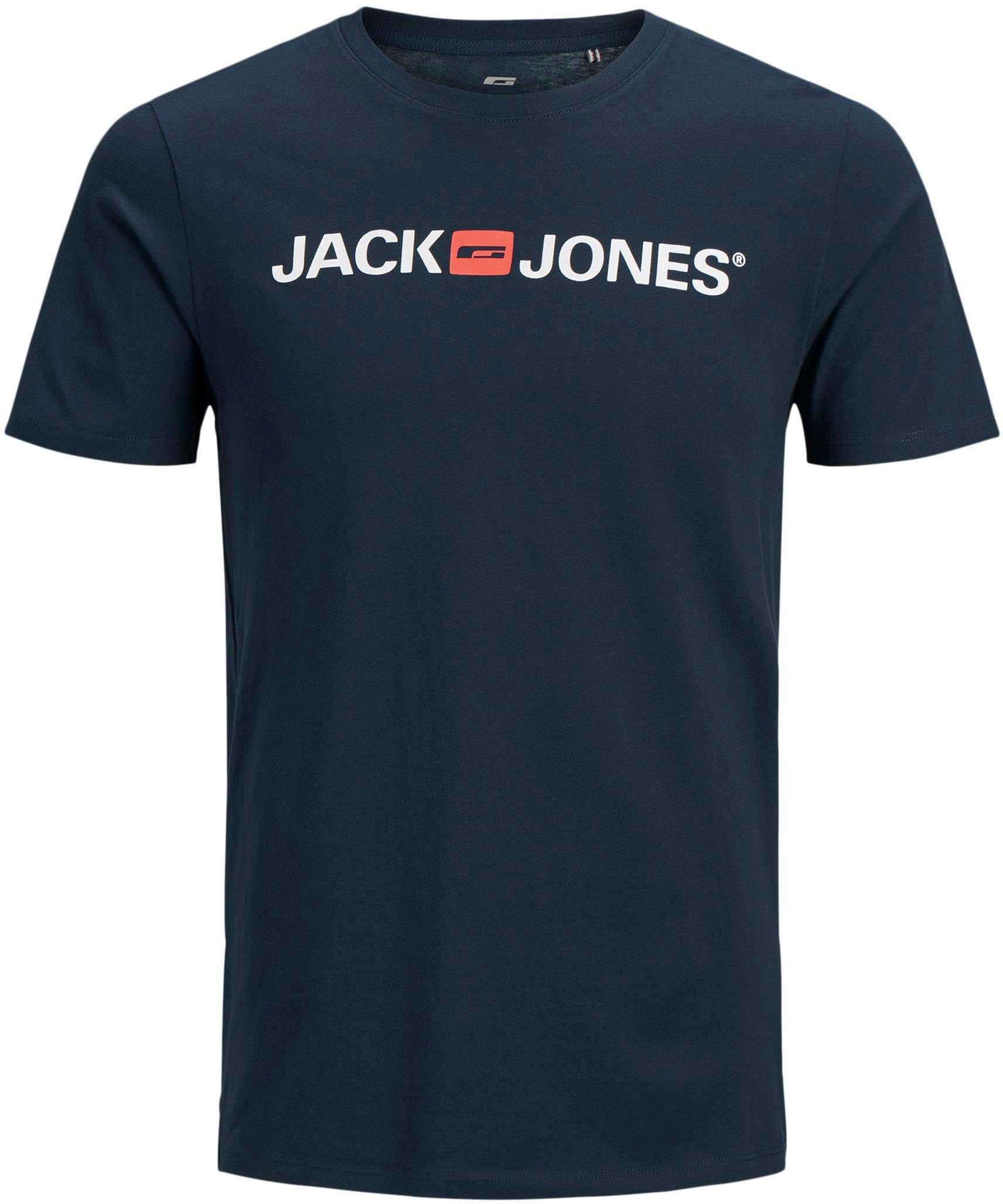 Jack & Jones Shirt met ronde hals JJECORP LOGO TEE SS CREW NECK 3PKMP NOOS (3-delig, Set van 3)