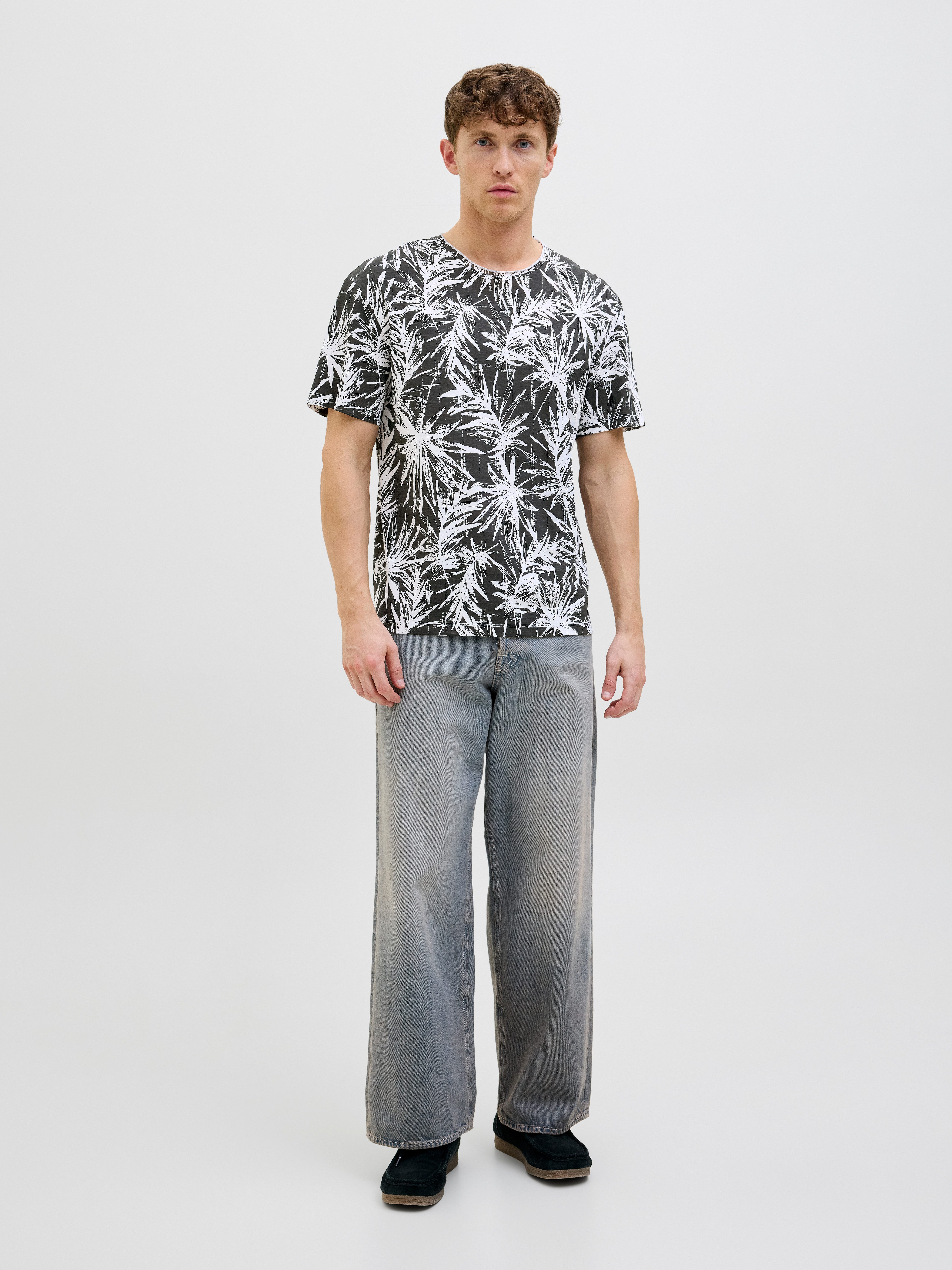 Jack & Jones Shirt met ronde hals JJEBRYAN AOP TEE S/S O-NECK NOOS