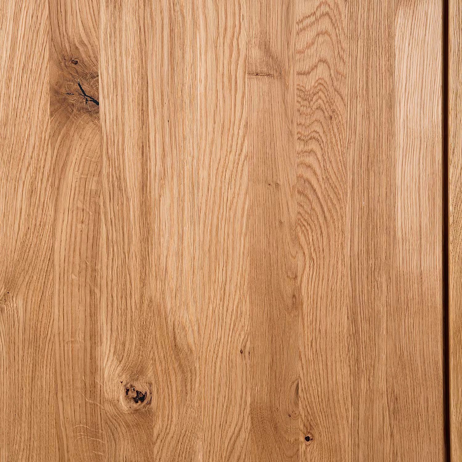 Home affaire Kledingkast Azelie, van wilde eik Massief houten kledingkast, in 50 cm raster planbaar