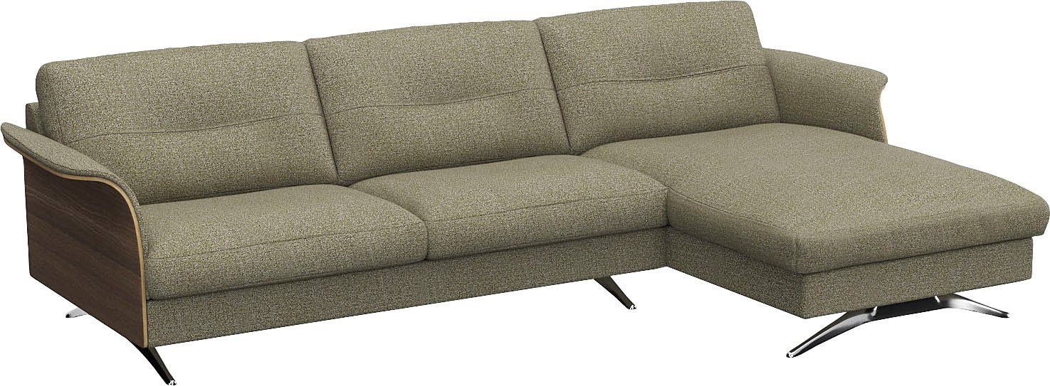 FLEXLUX Hoekbank Glow, super comfortabel door hoogwaardige zitconstructie met binnenvering, L-vorm