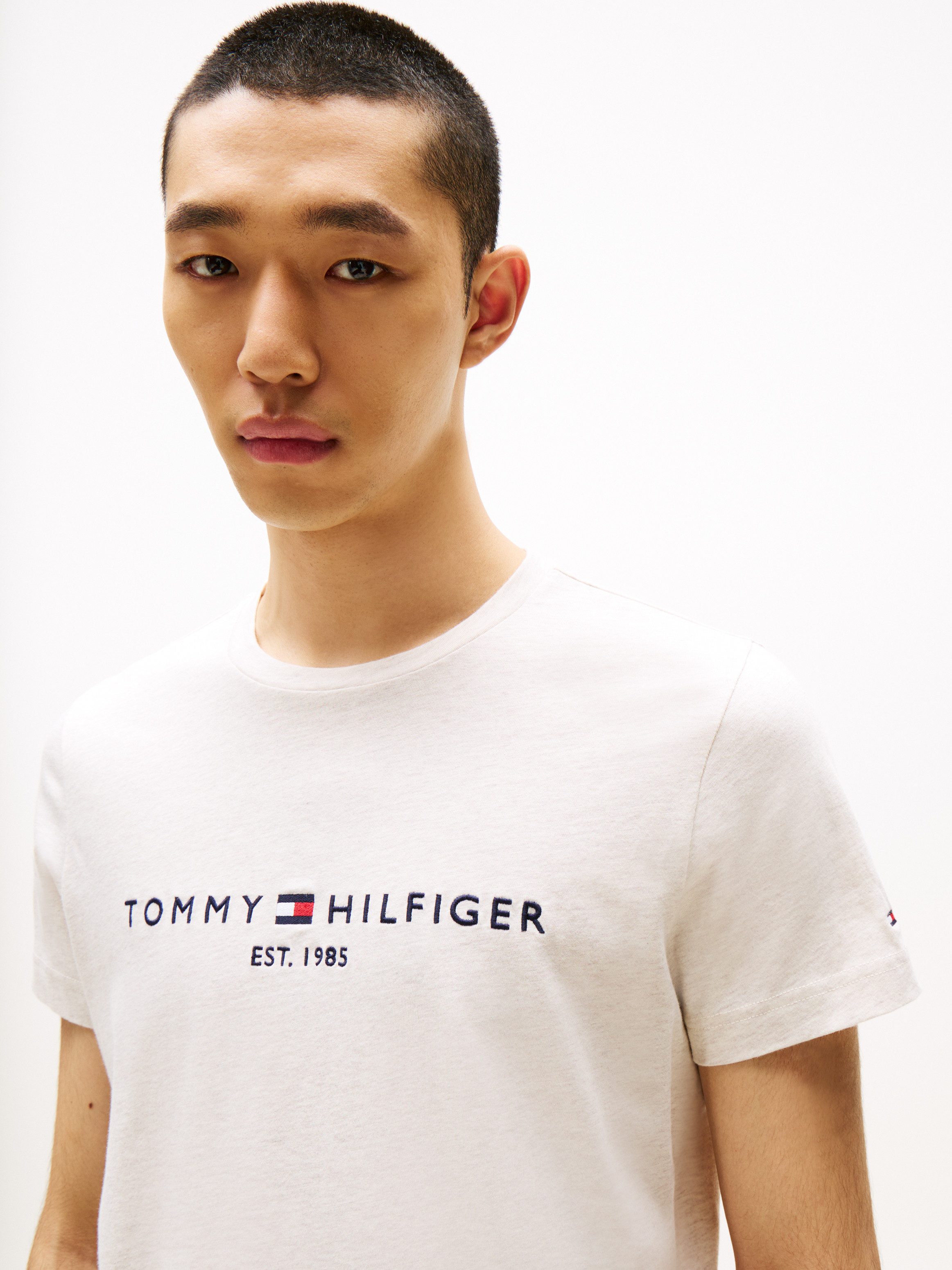 Tommy Hilfiger T-shirt Tommy Logo Tee van duurzaam katoen