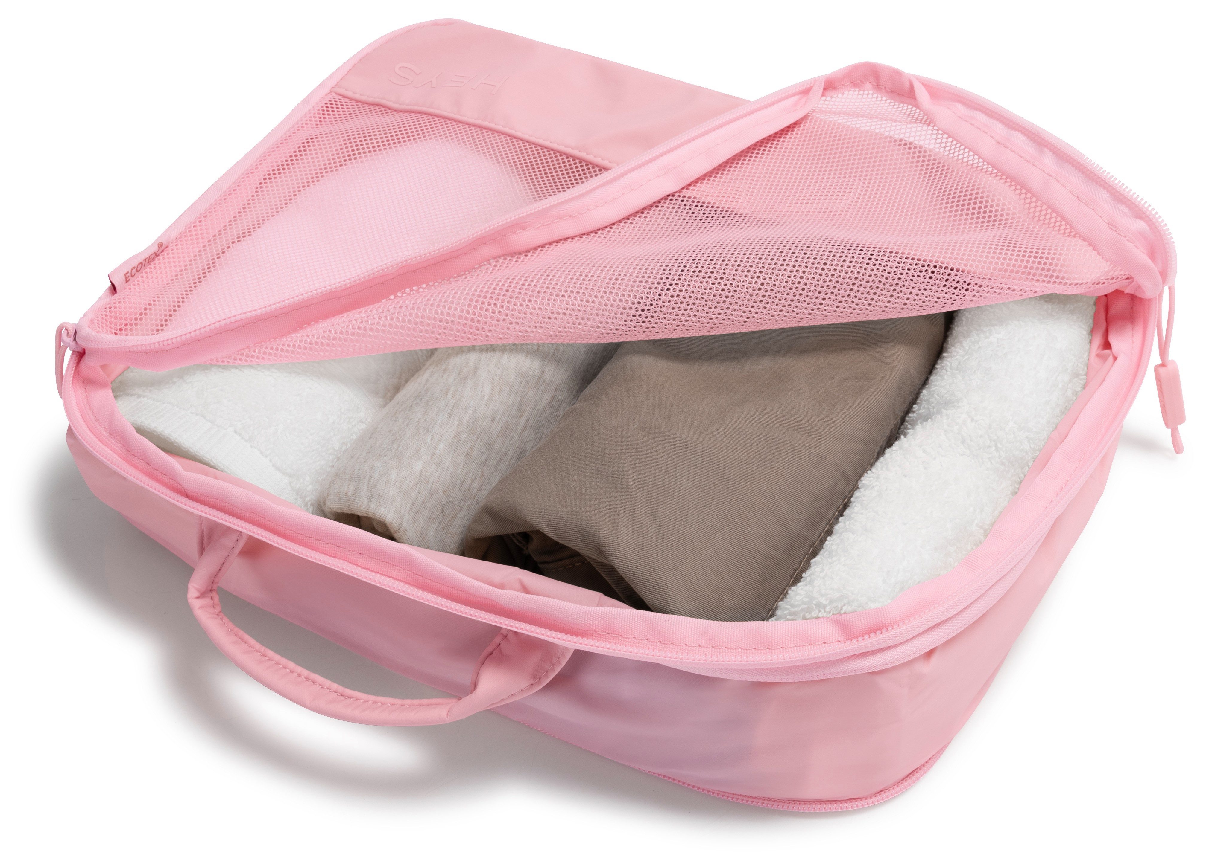 Heys Kofferorganizer Ecotex Compression Packing Cube incompressible packing cubes, packing bags, organizer for suitcase (set, 4-delig)