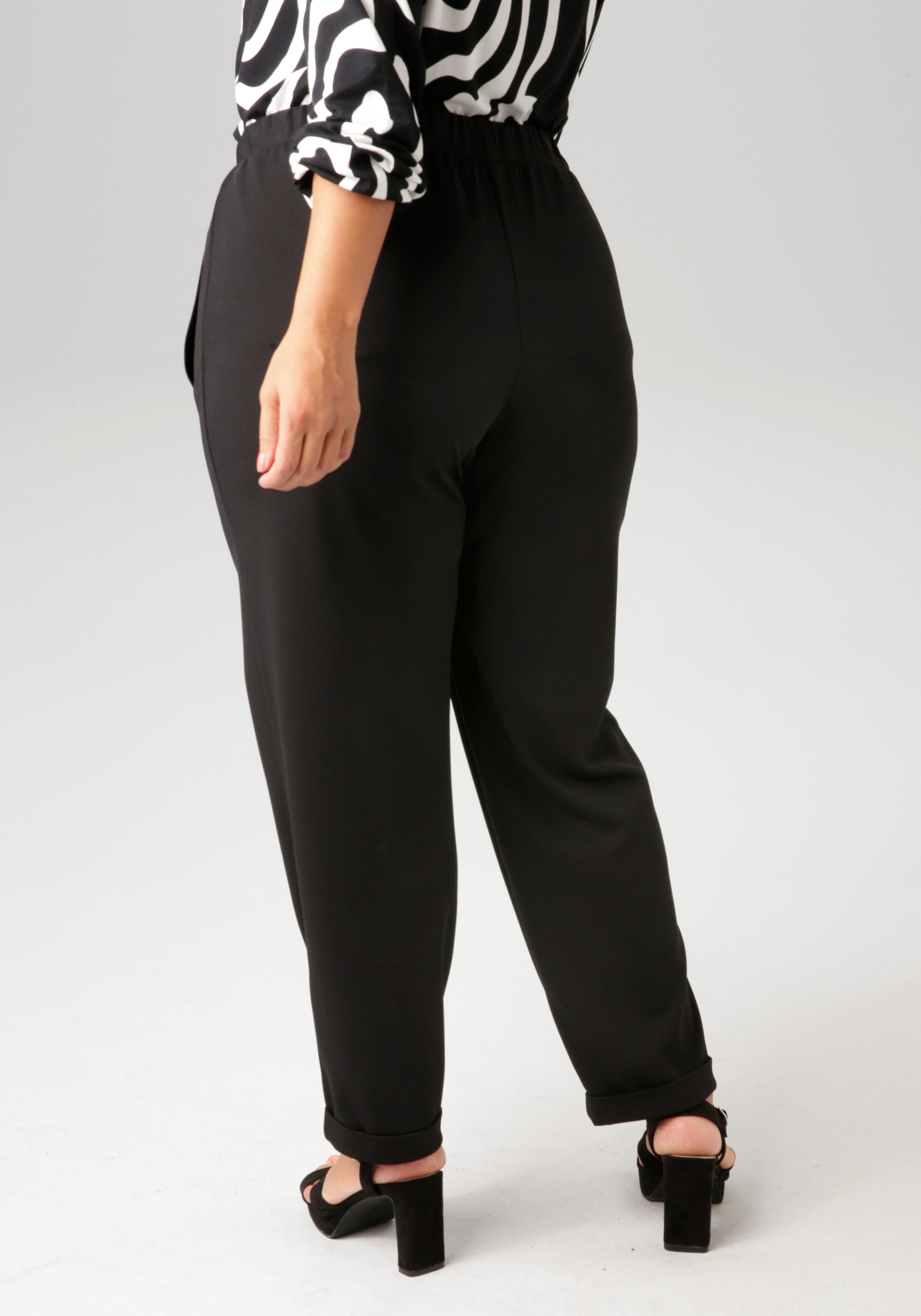 Aniston PLUS Comfortbroek van elastische scuba-crepé-kwaliteit - nieuwe collectie