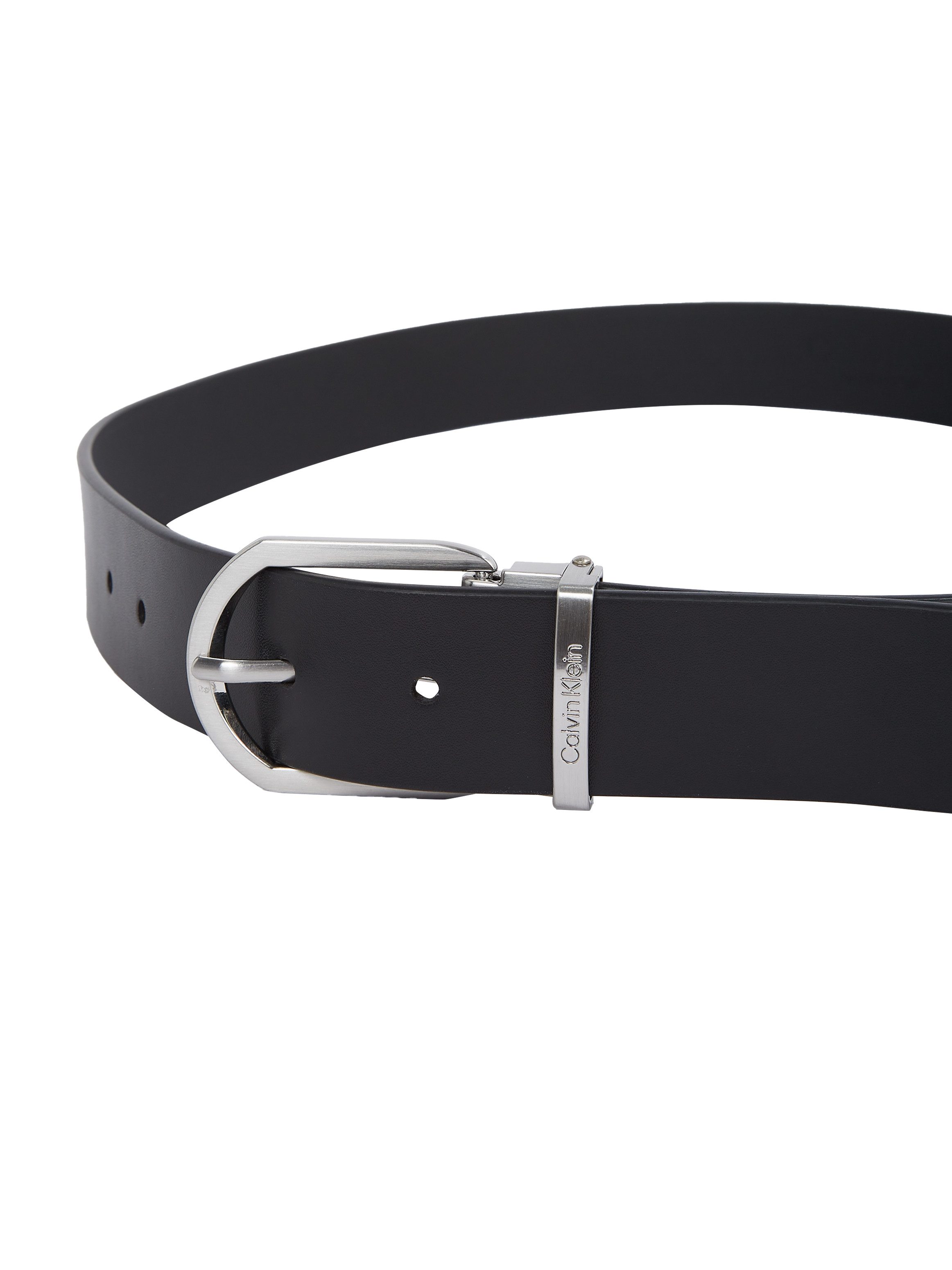Calvin Klein Leren riem ADJ CASUAL ROUND 35MM