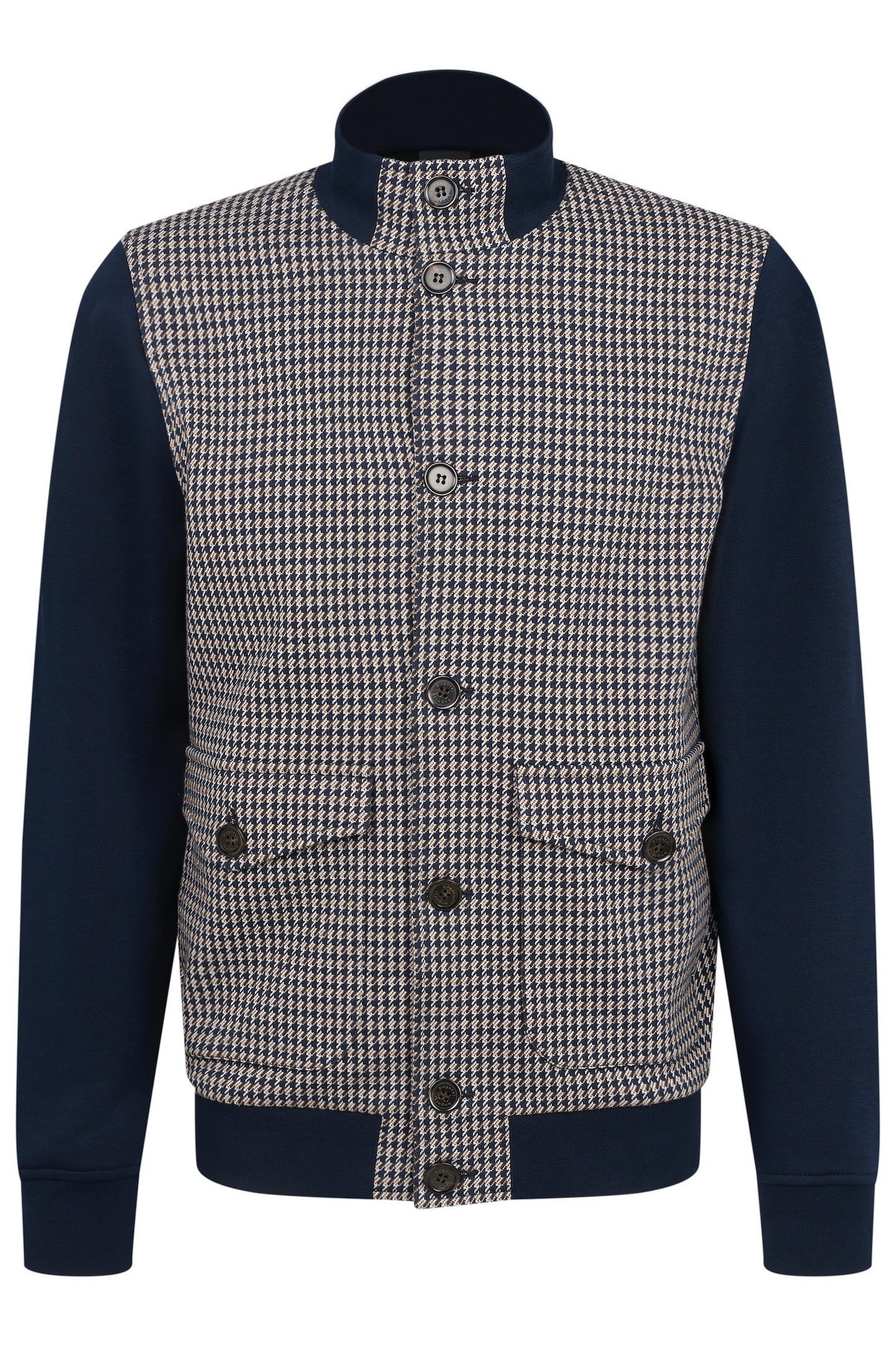 Bugatti Sweatvest met collegkraag