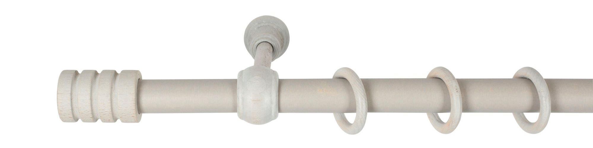 SN DECO GROUP Gordijnroede Pisa 28 mm, hout, verschillende lengtes en kleuren, compleet set (1 stuk)