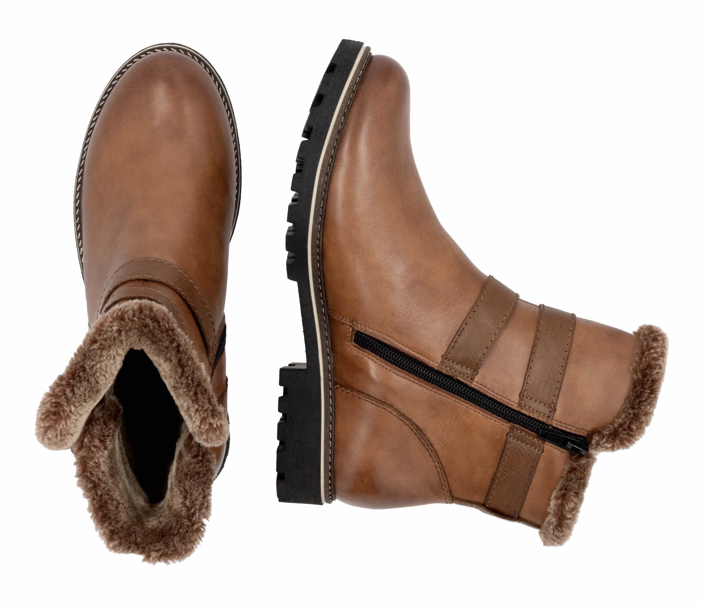 Remonte Winterlaarzen hakken, winter-enkellaars, outdoor schoen met tex-membraan