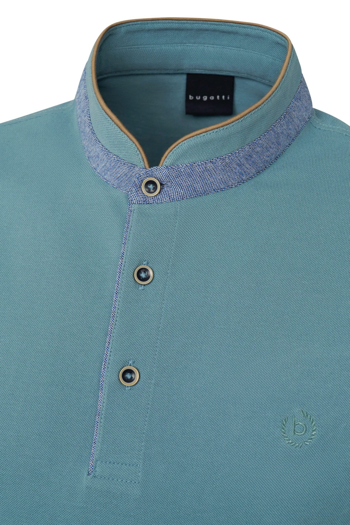 Bugatti Poloshirt met opstaande kraag