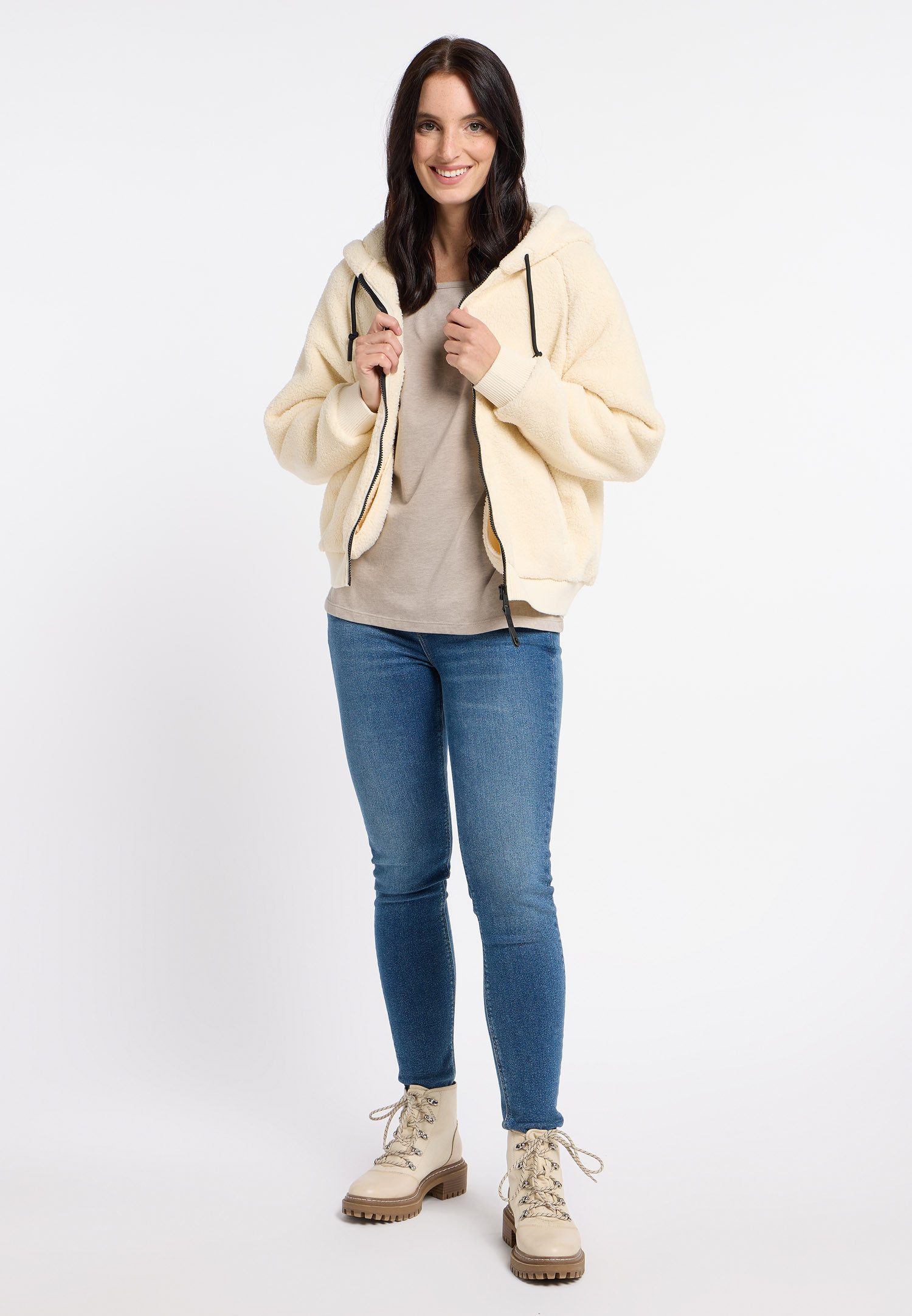 Ragwear Sweatvest TALIANA van zacht teddypluche