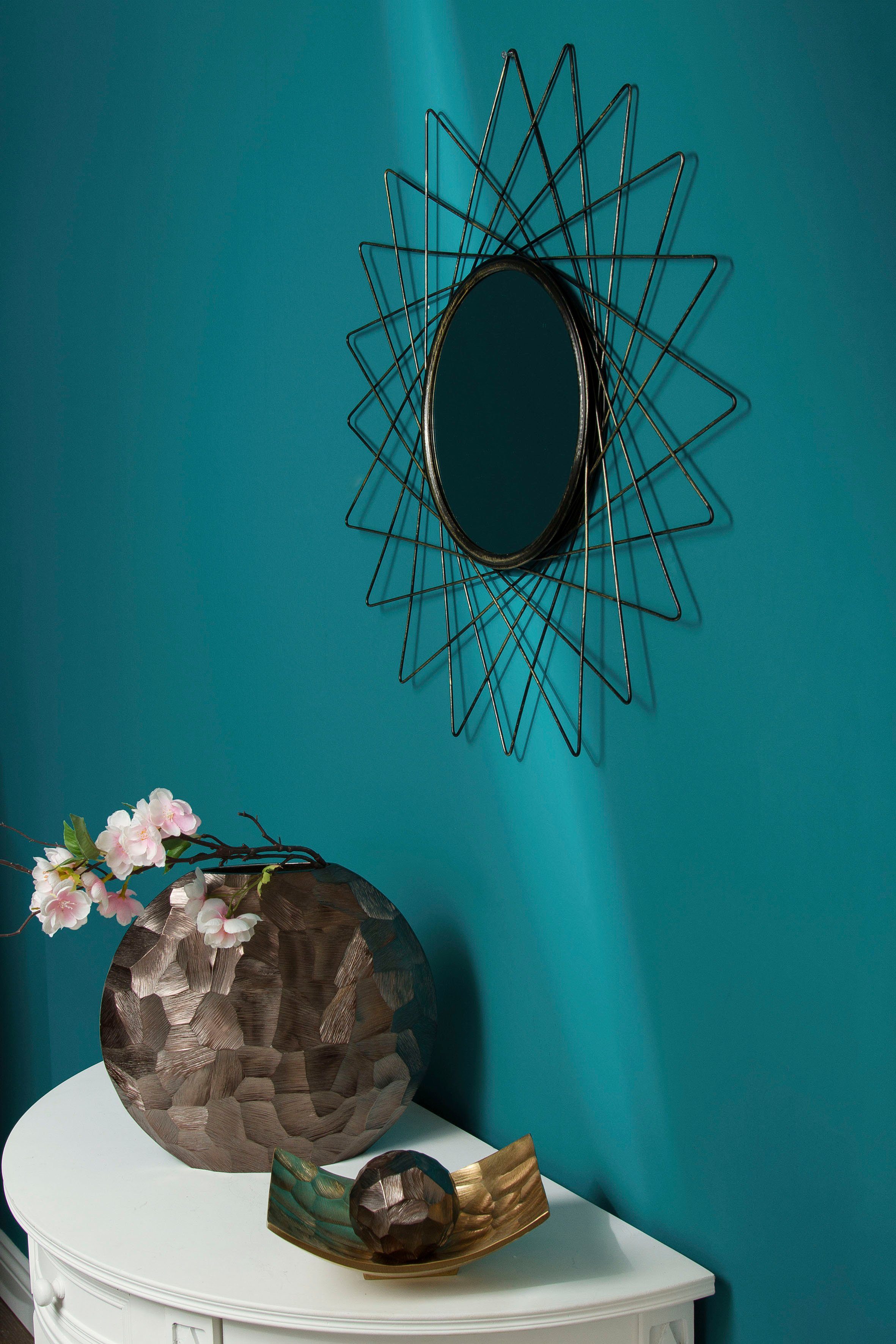 Myflair Möbel & Accessoires Sierspiegel Equlips Wandspiegel, landhuis, rond, goudkleurig, frame van metaal (1 stuk)