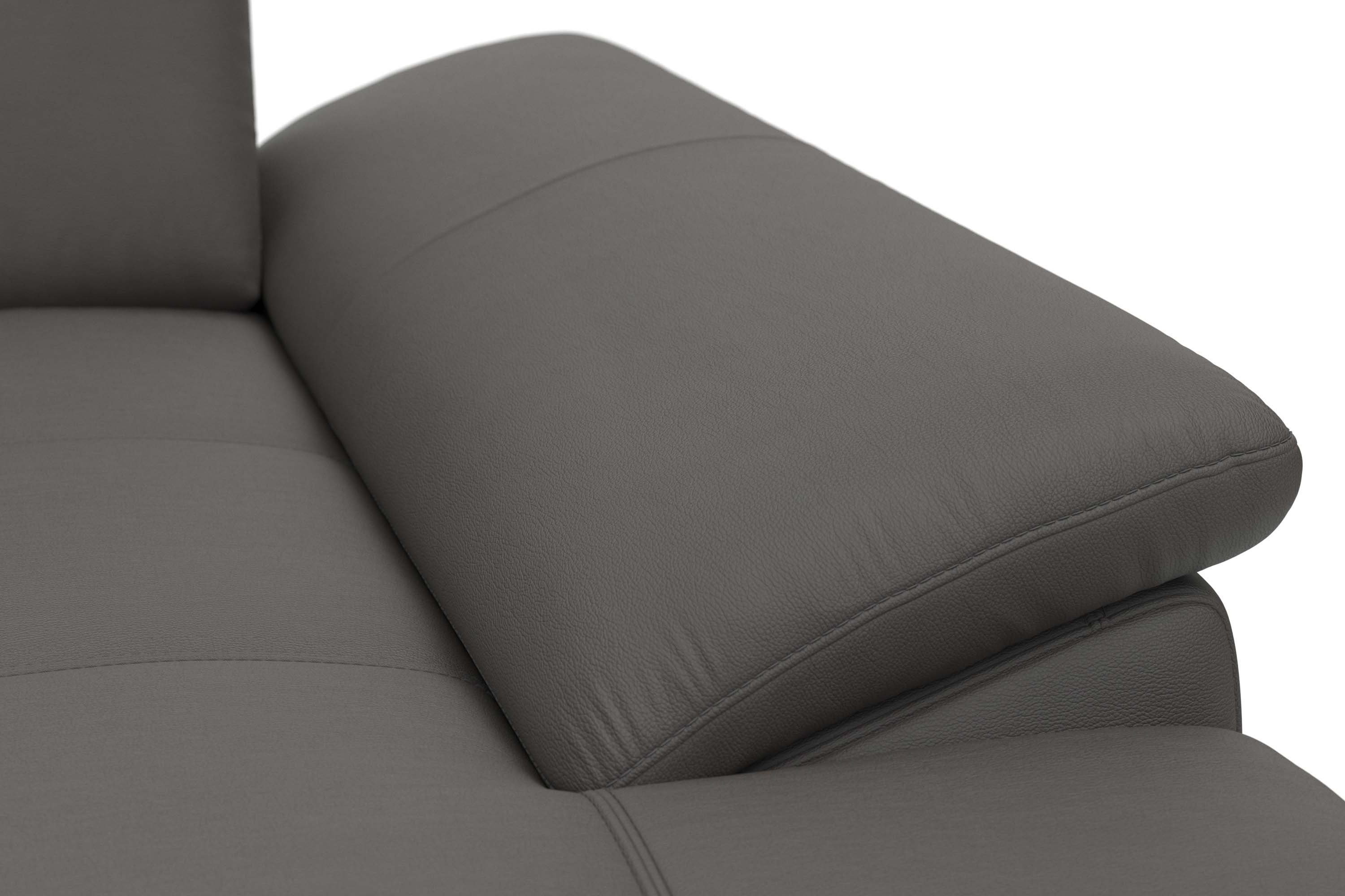Places of Style Hoekbank Costello L-vorm, met zitdiepteverstelling, armleuningverstelling en